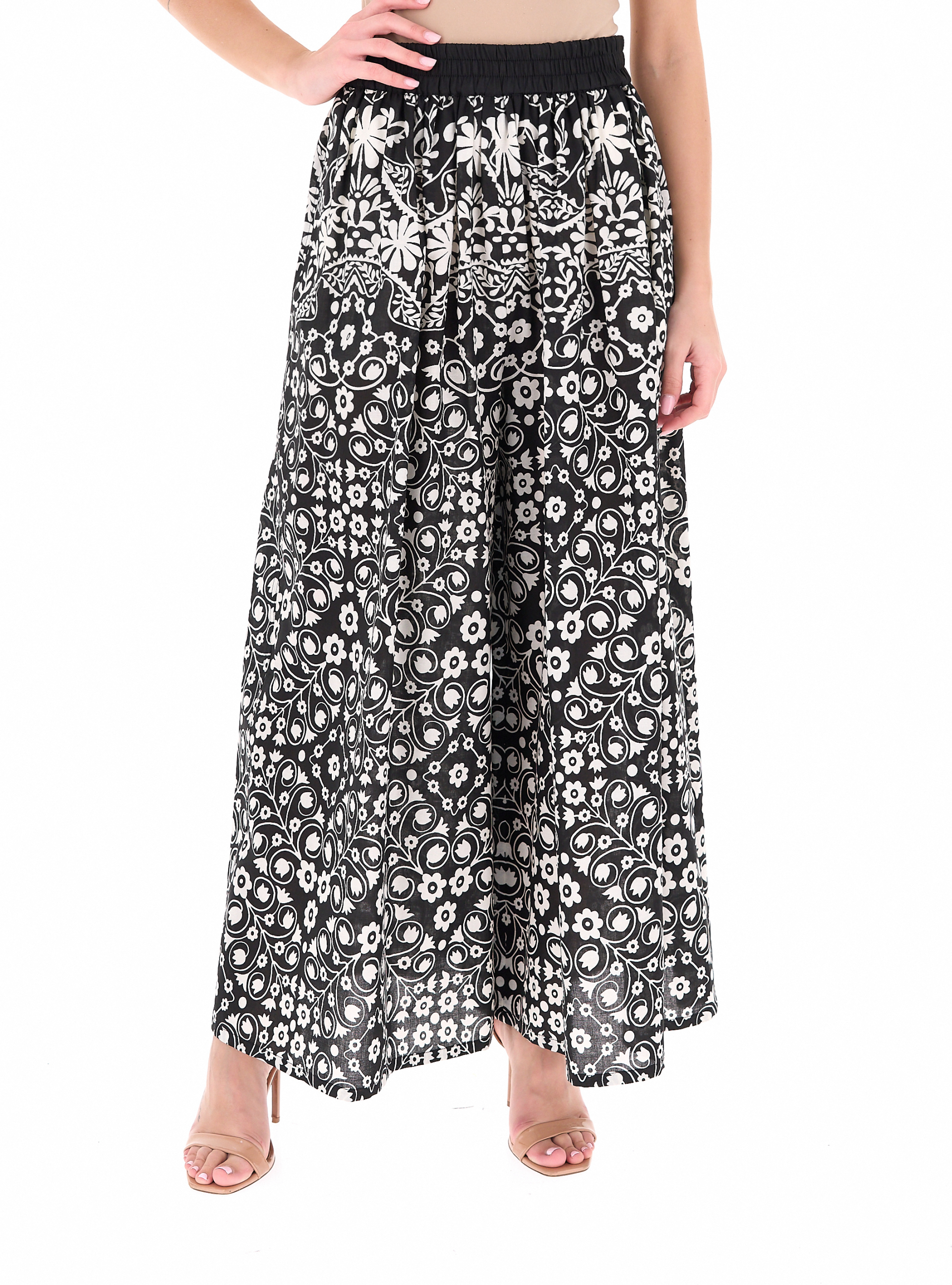 Pantalone in cotone NERO