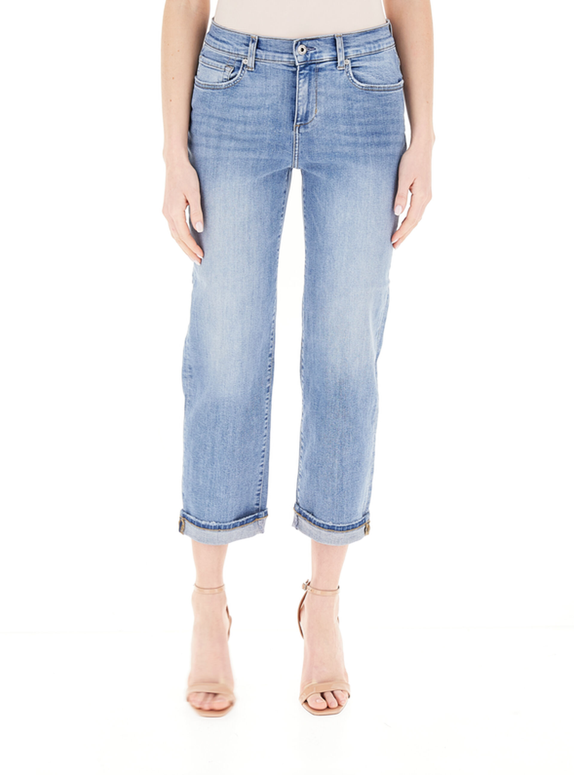 LIU JO Jeans straight leg AZZURRO
