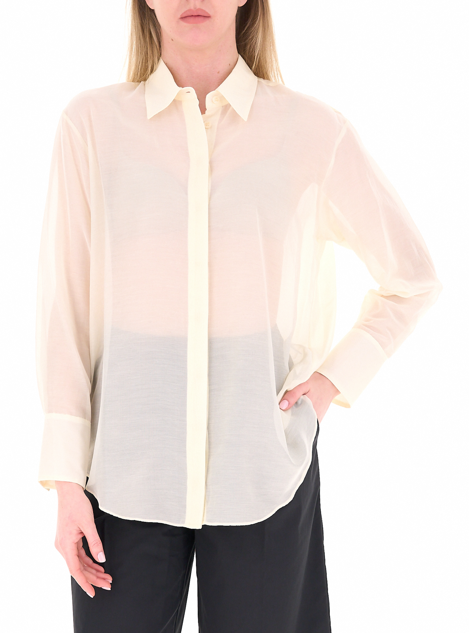 Camicia in cotone CREMA