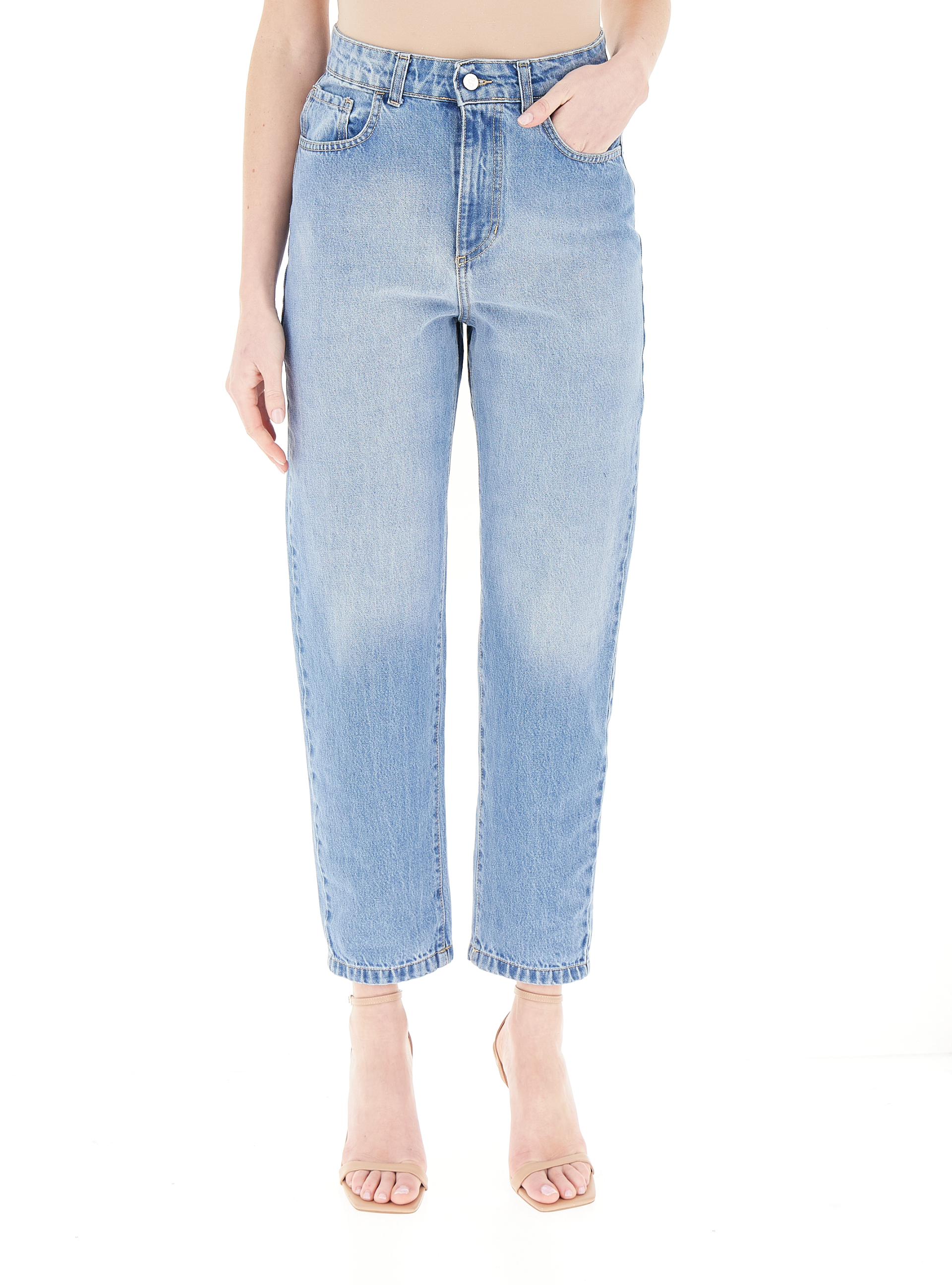 Jeans straight leg BLU CHIARO M