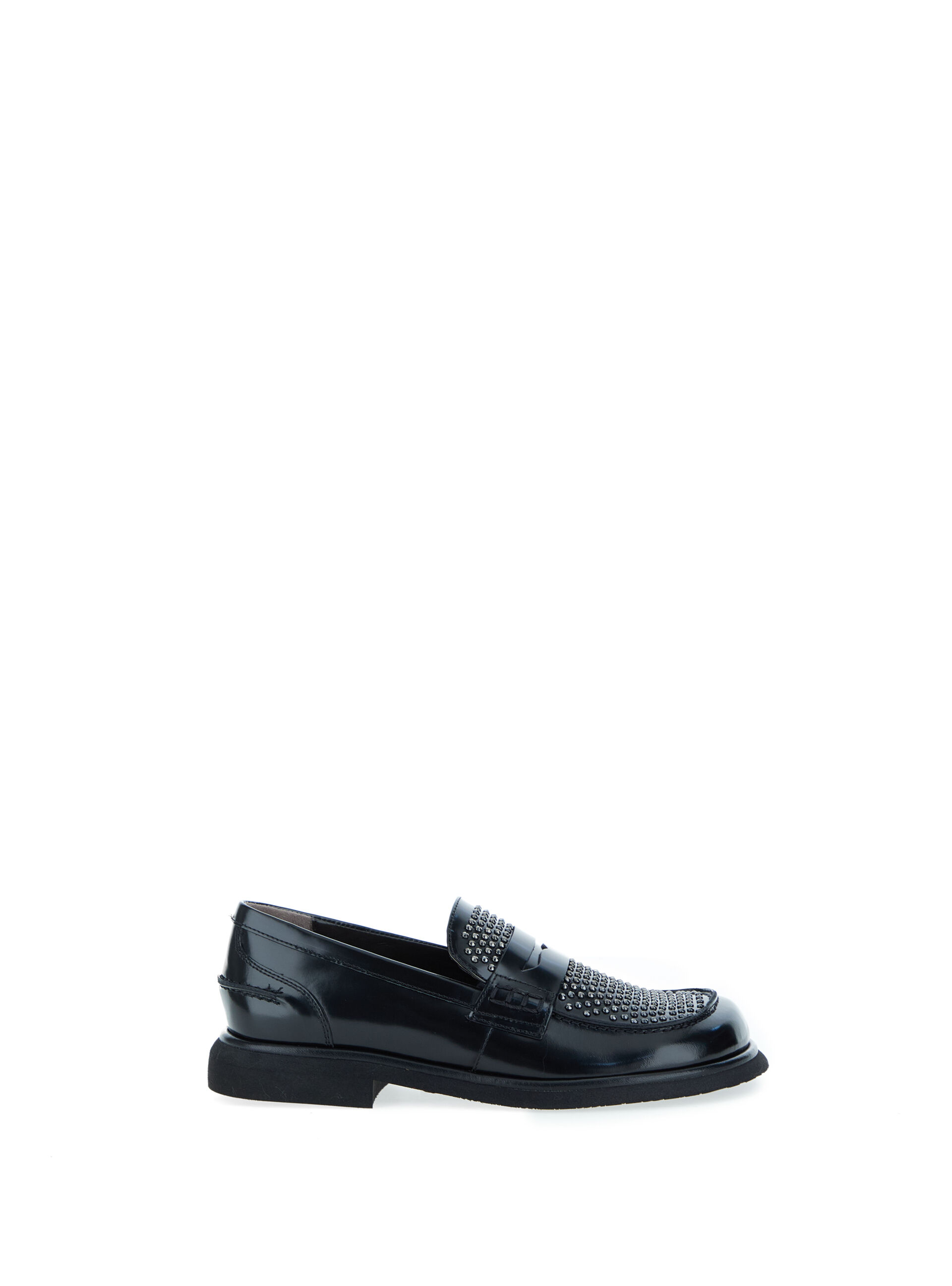 Mocassini con borchie NERO