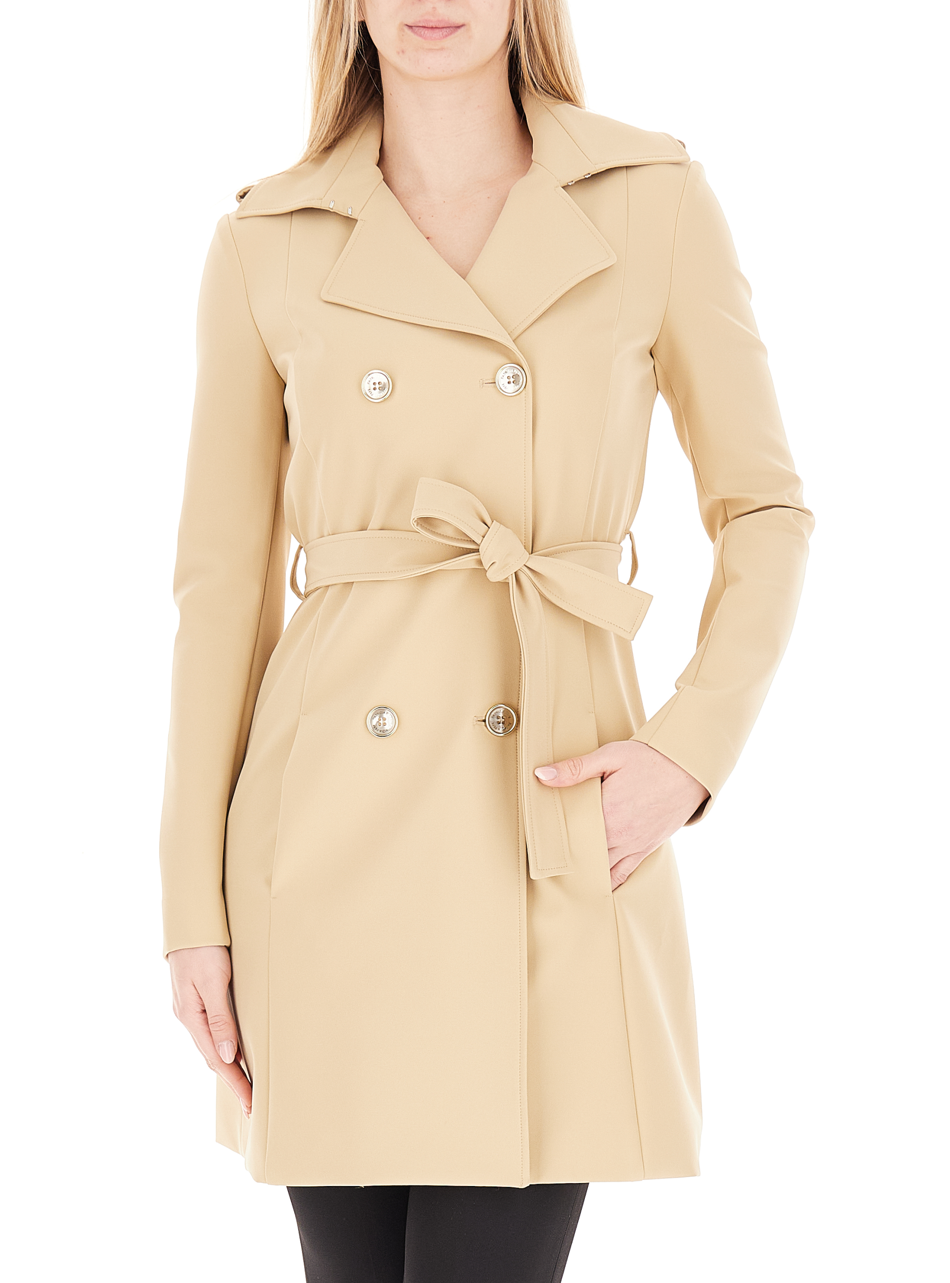 Trench con cintura BEIGE 42