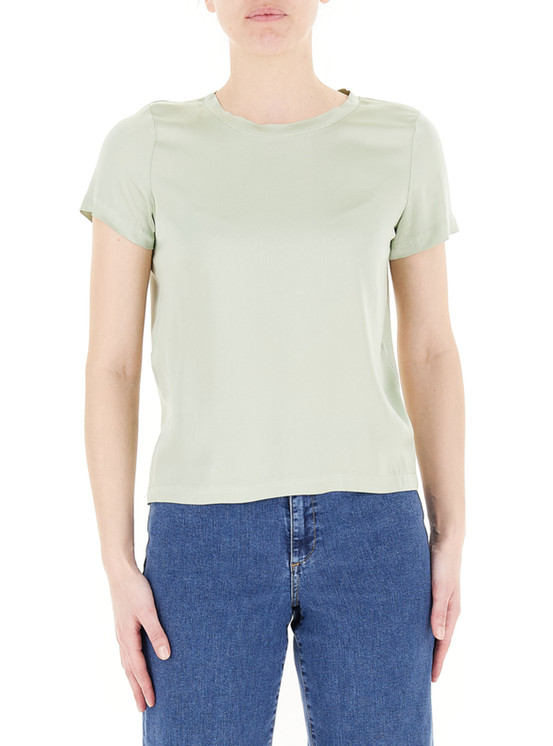 Blusa maniche corte VERDE CHIARO M