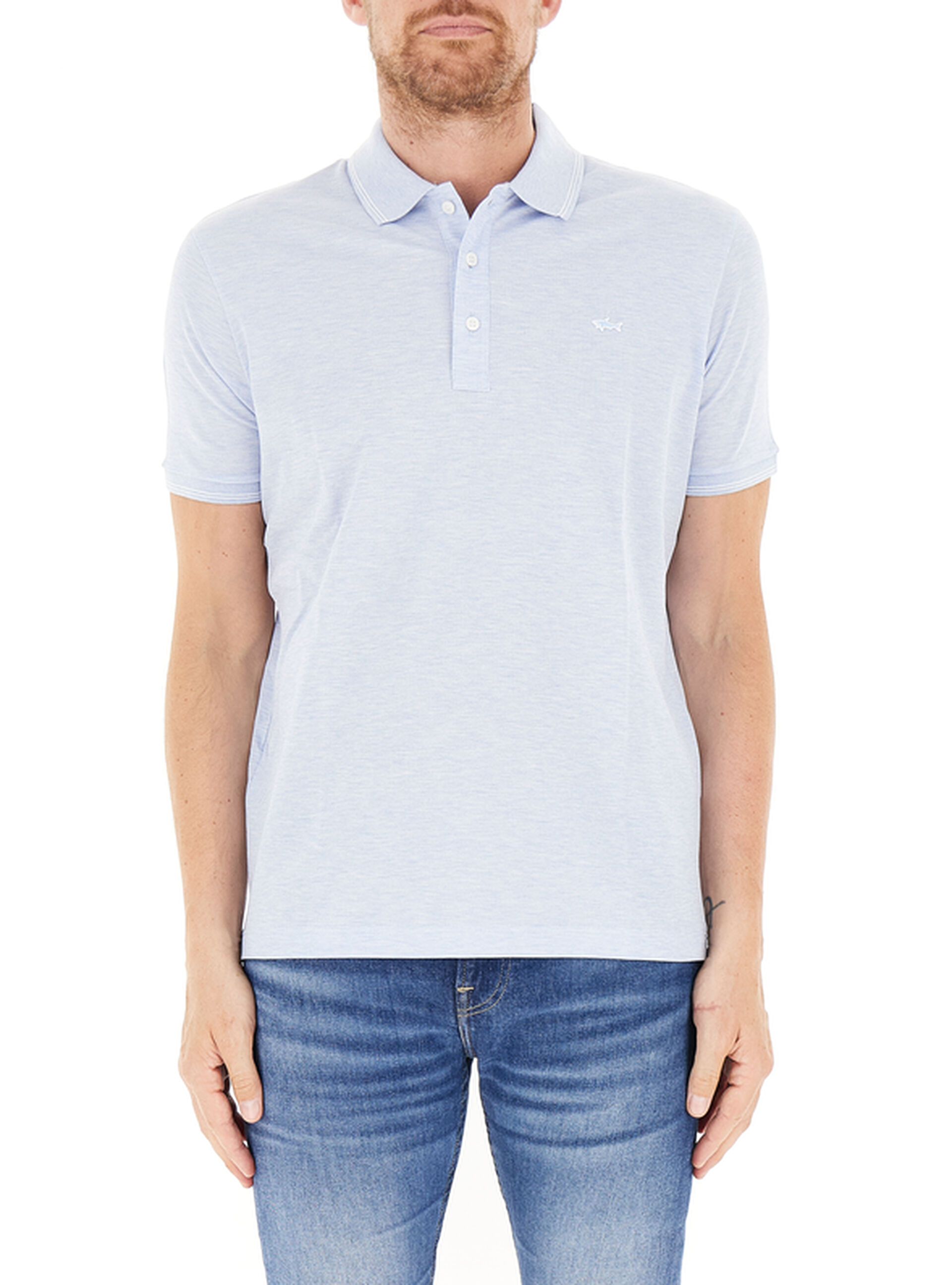 Polo Maniche Corte AZZURRO CHIARO