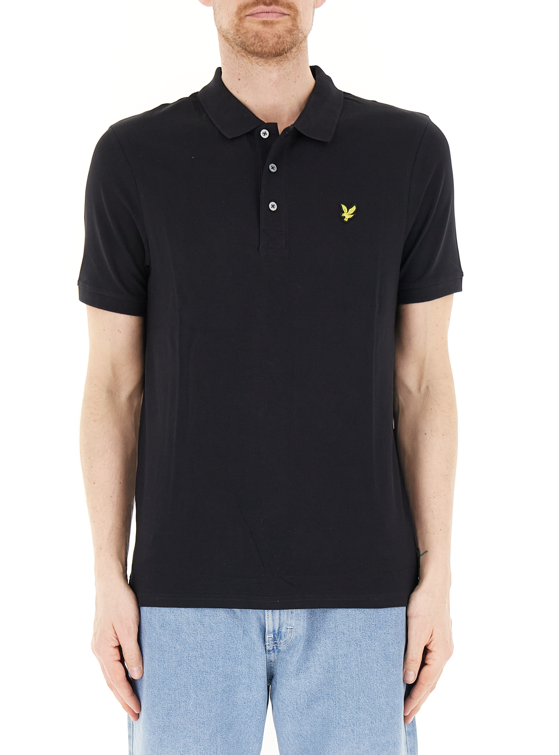 Polo in cotone NERO XXL