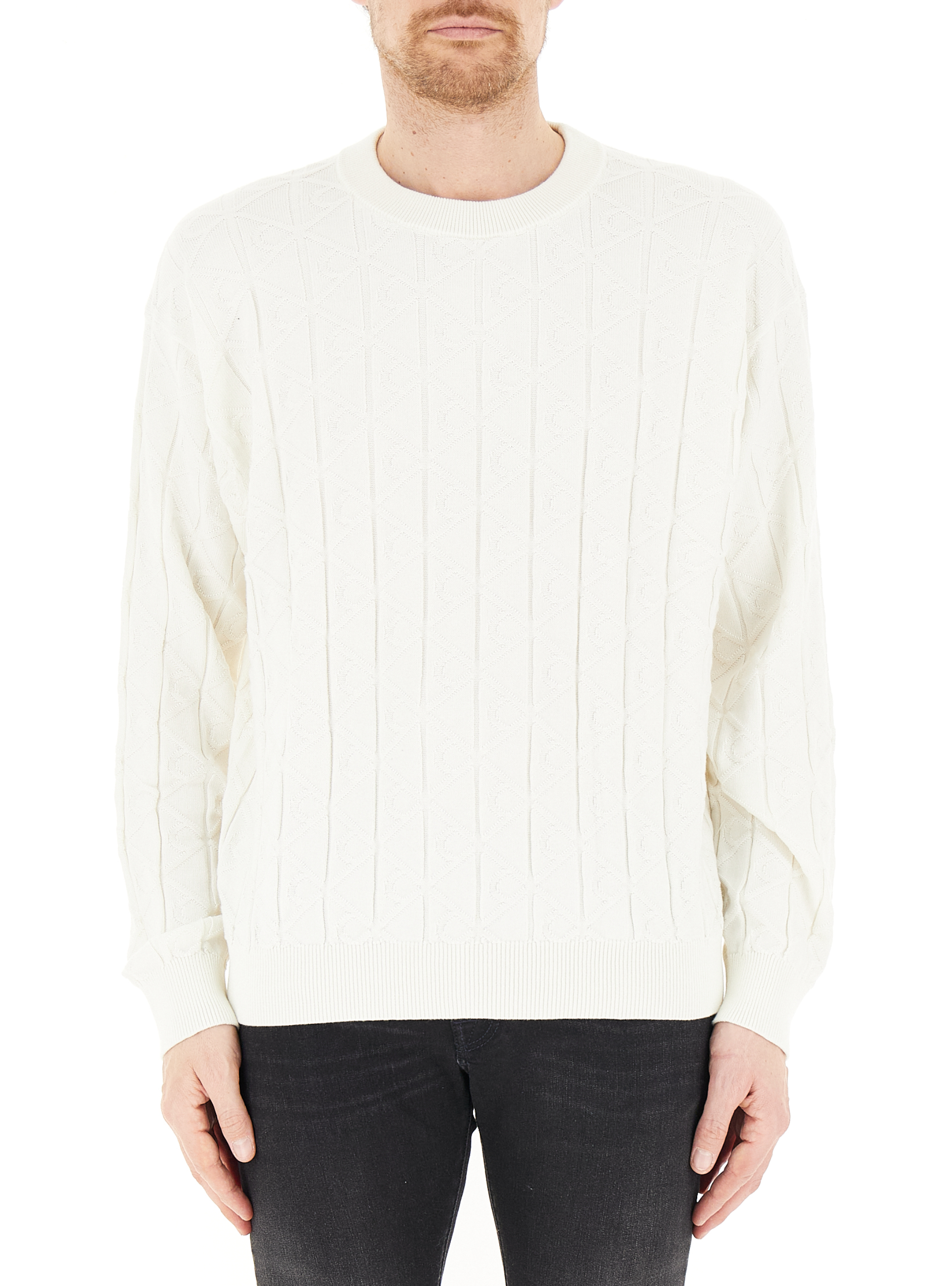 Maglione lavorato BIANCO M