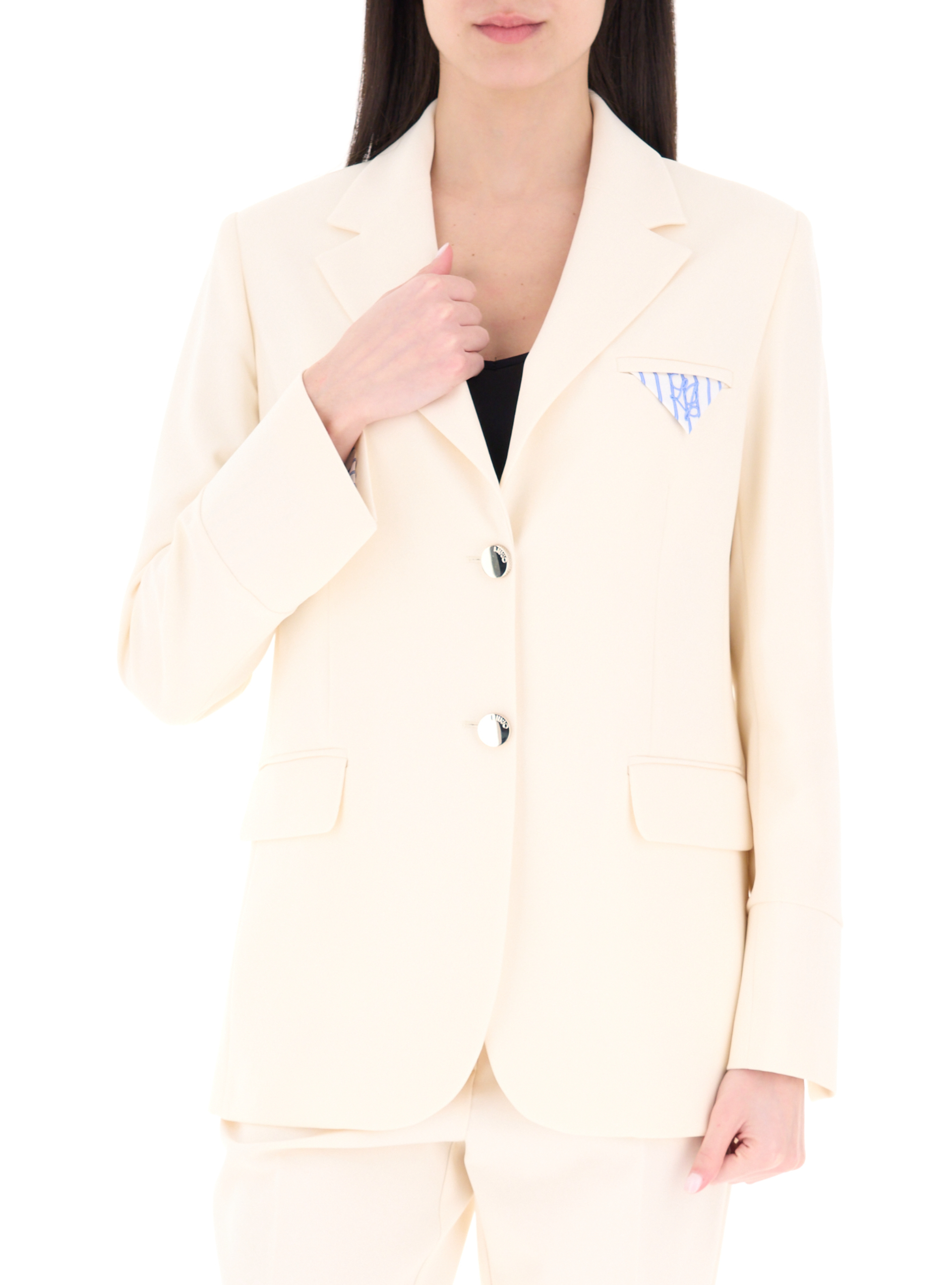 Blazer monopetto LIU JEANS PANNA