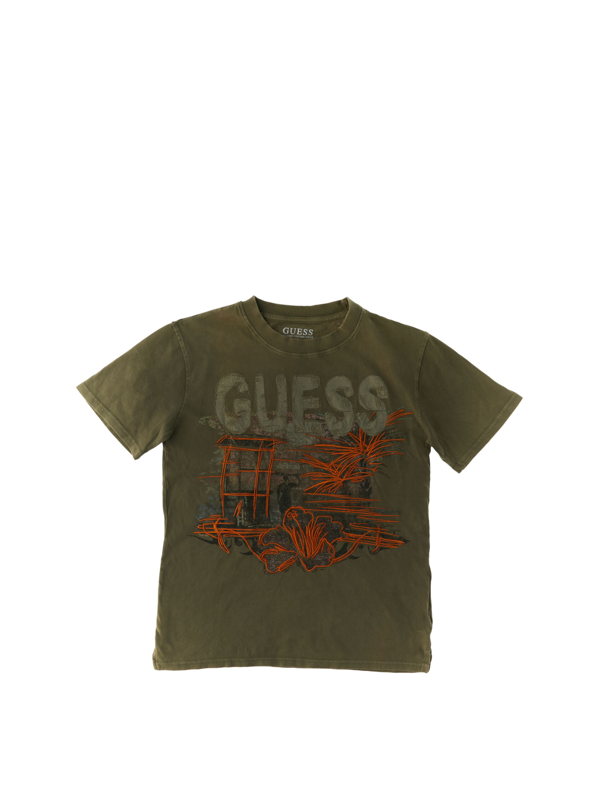 T-shirt girocollo KIDS VERDE MILITARE 10