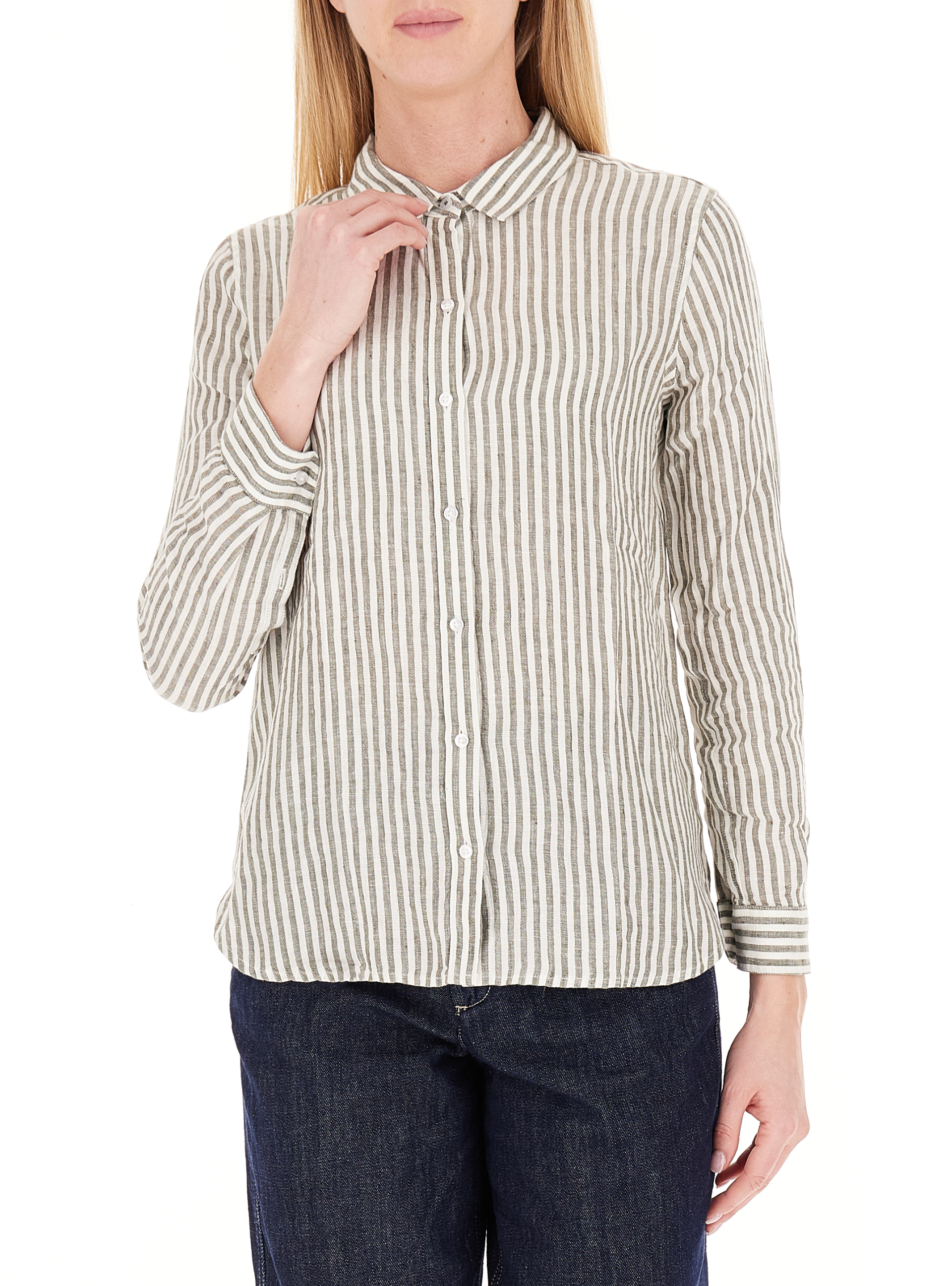 Barbour Camicia in lino SALVIA 10