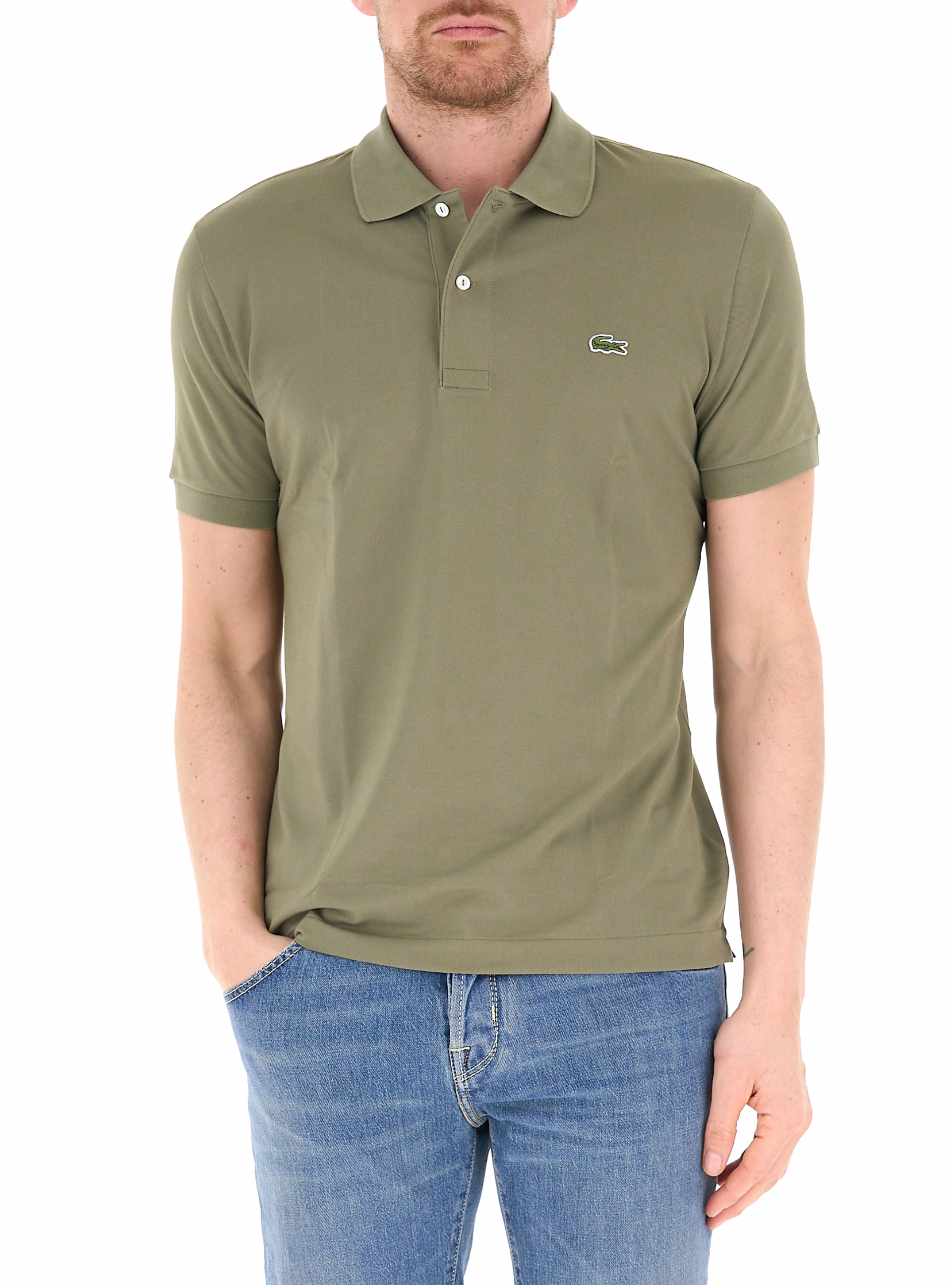 Polo in cotone VERDE MILITARE