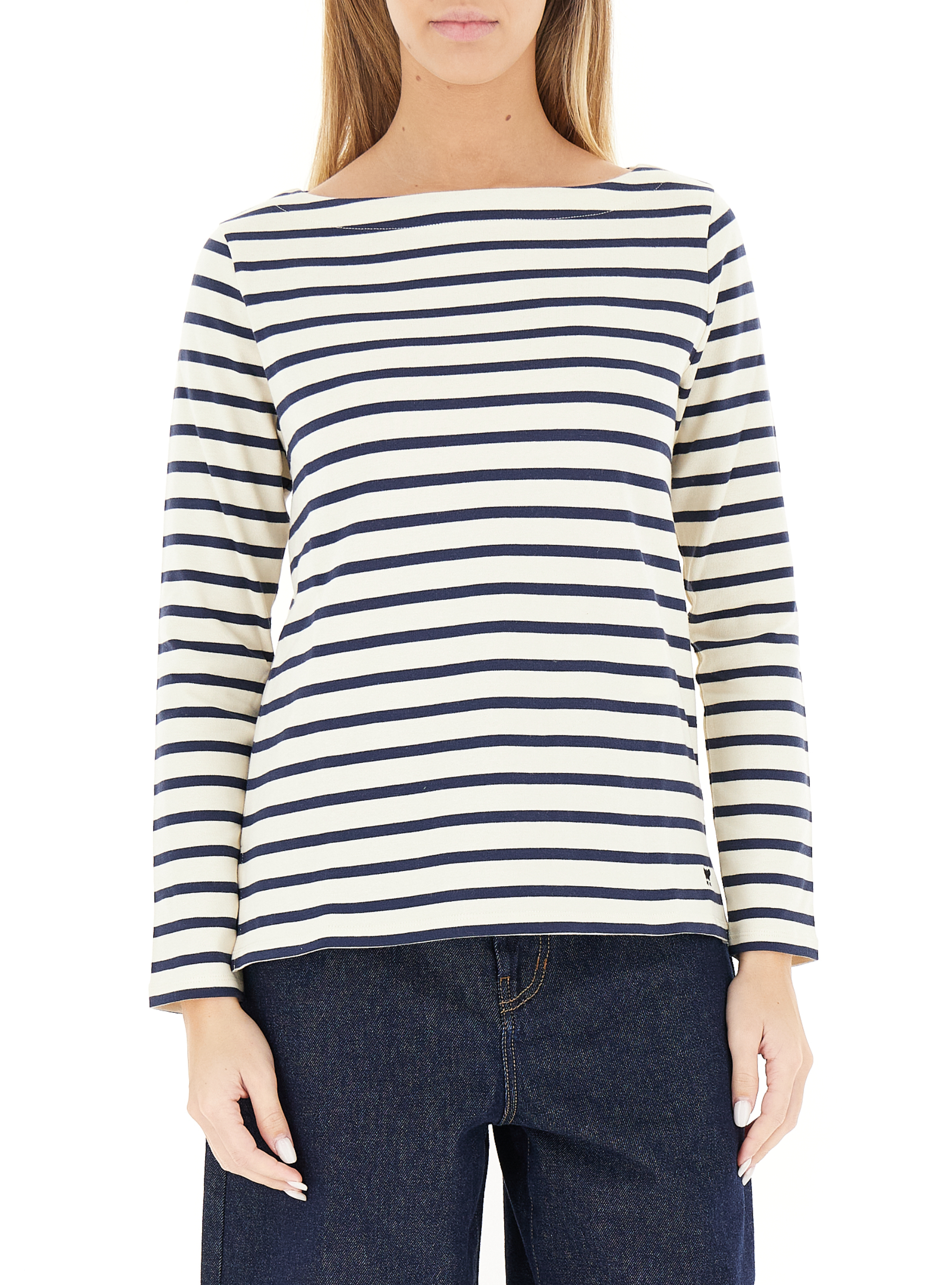 T-shirt a righe BLU SCURO M