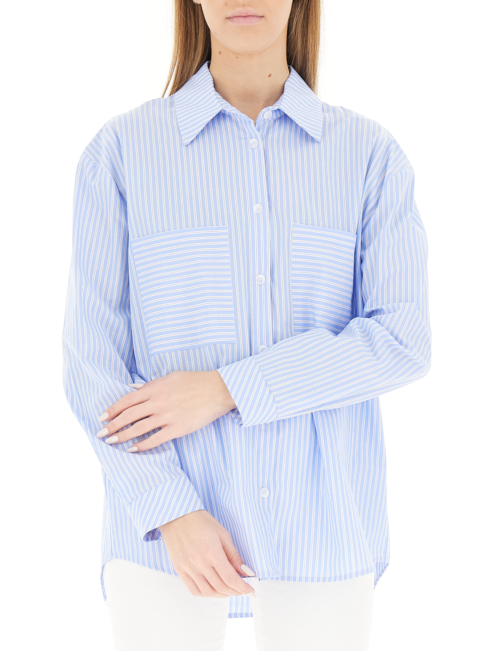 KOCCA Camicia a righe CELESTE