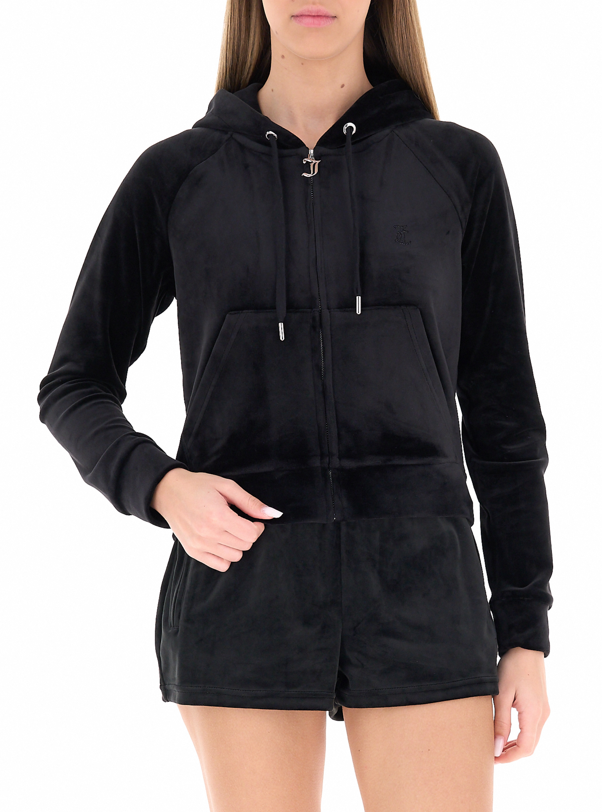 Juicy Couture Felpa con zip NERO