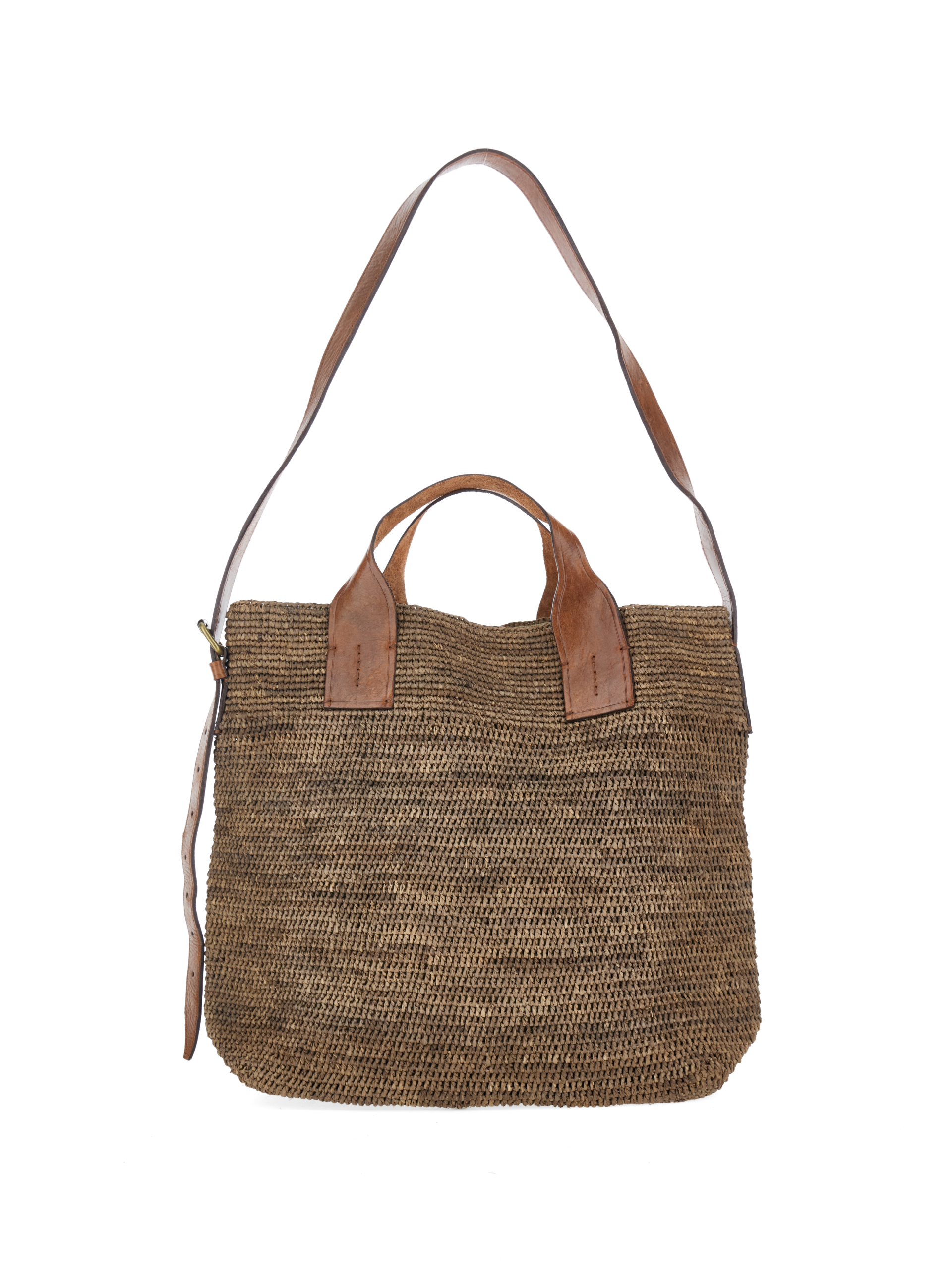 IBELIV Borsa in rafia NOCCIOLA