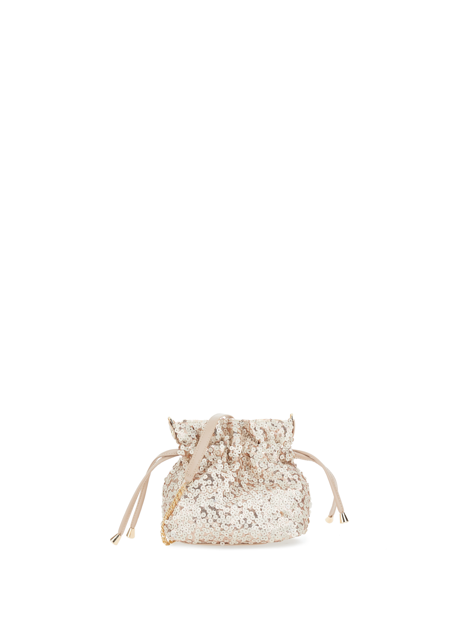 Pochette in paillettes CHAMPAGNE