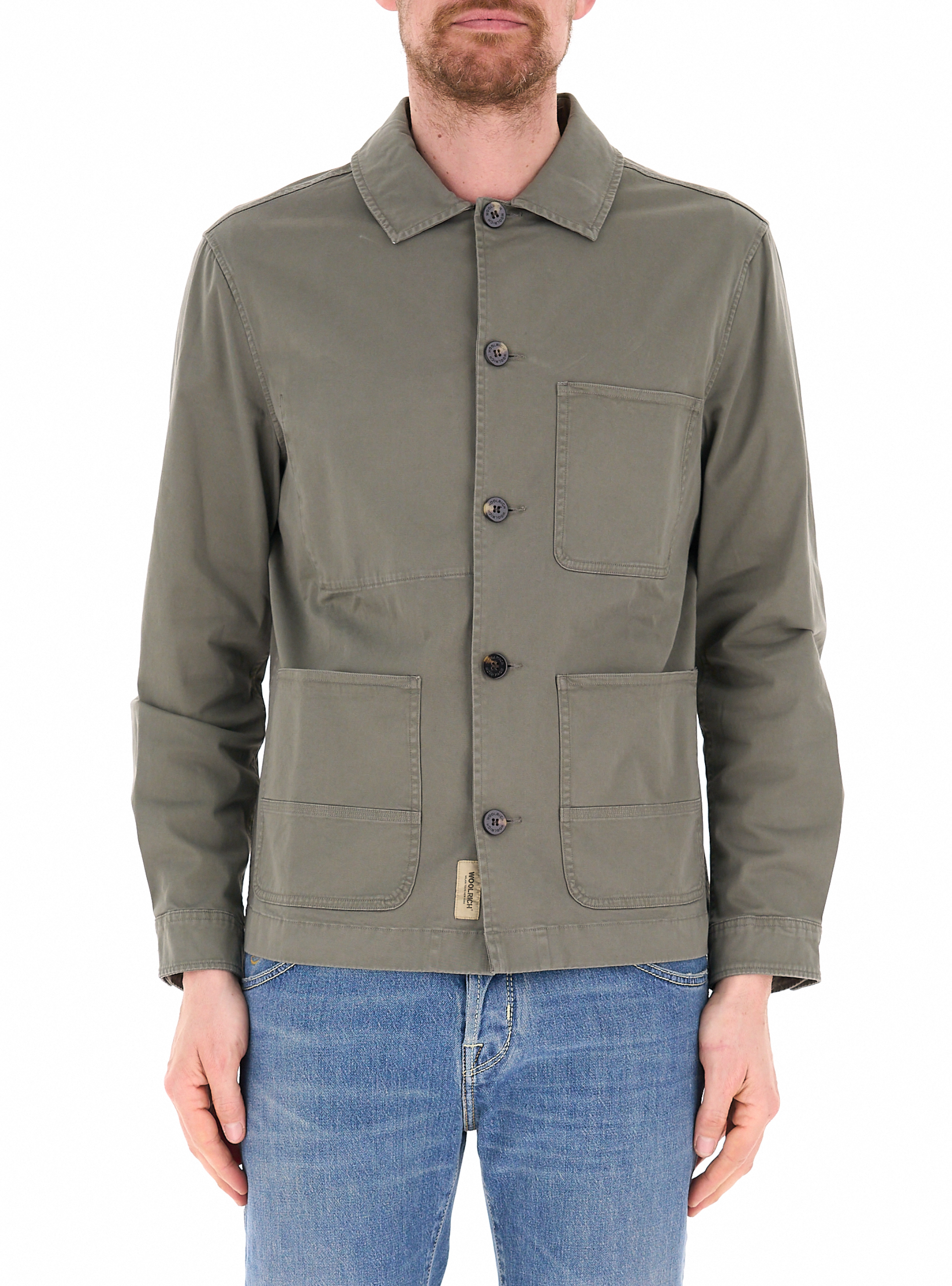Giubbino in cotone VERDE OLIVA M