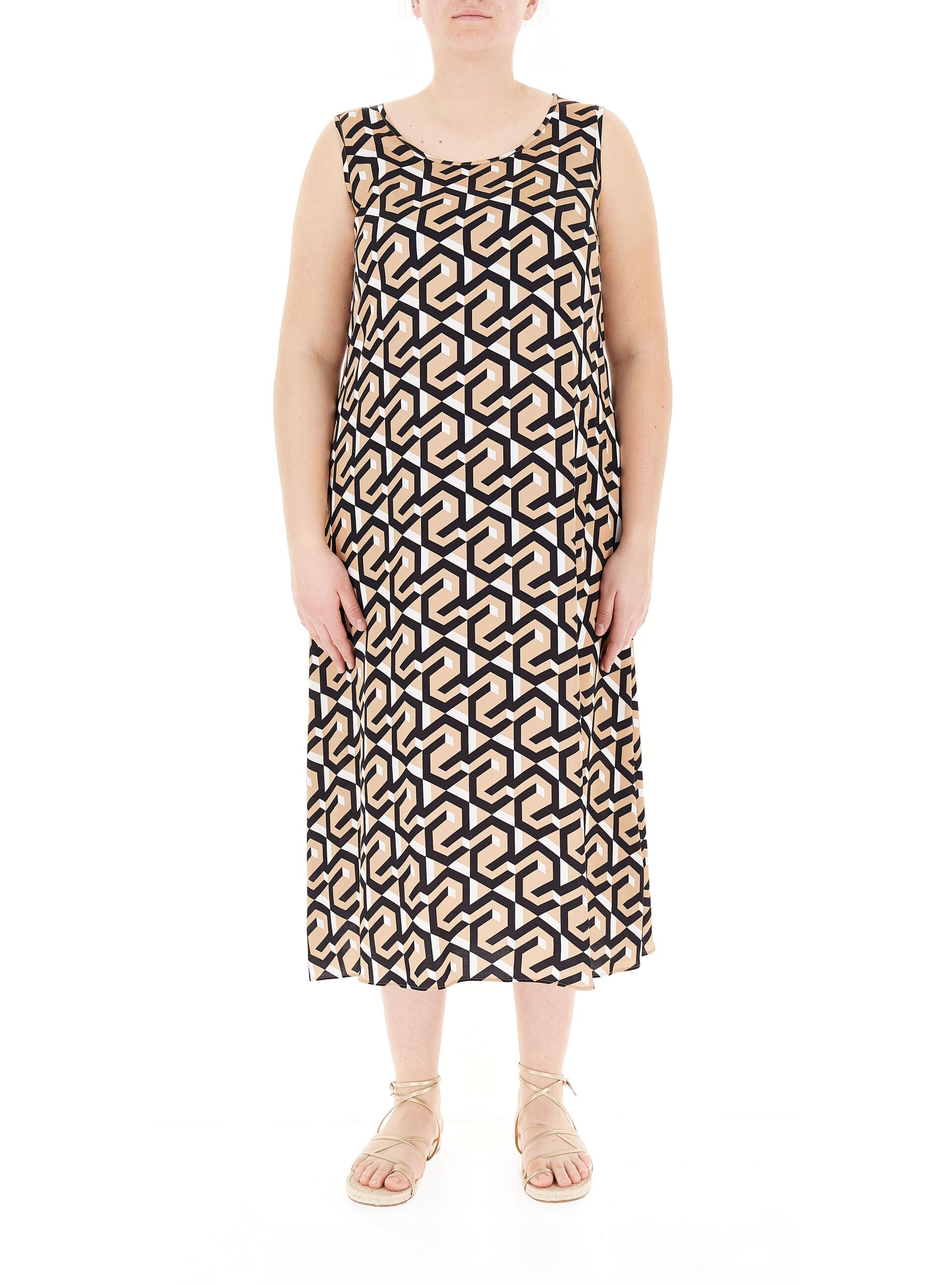 Abito smanicato midi BEIGE 25