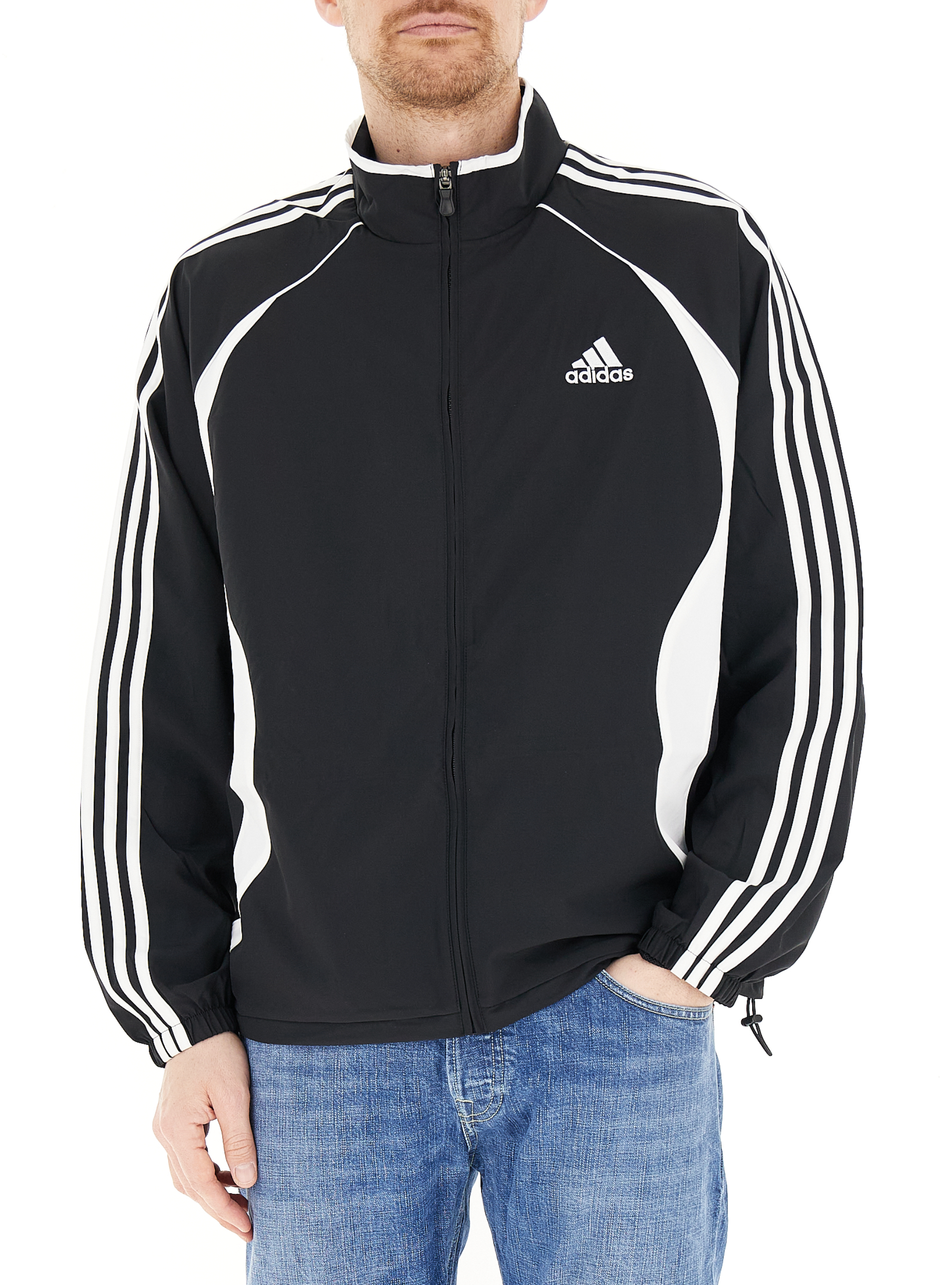 Adidas Felpa con zip NERO