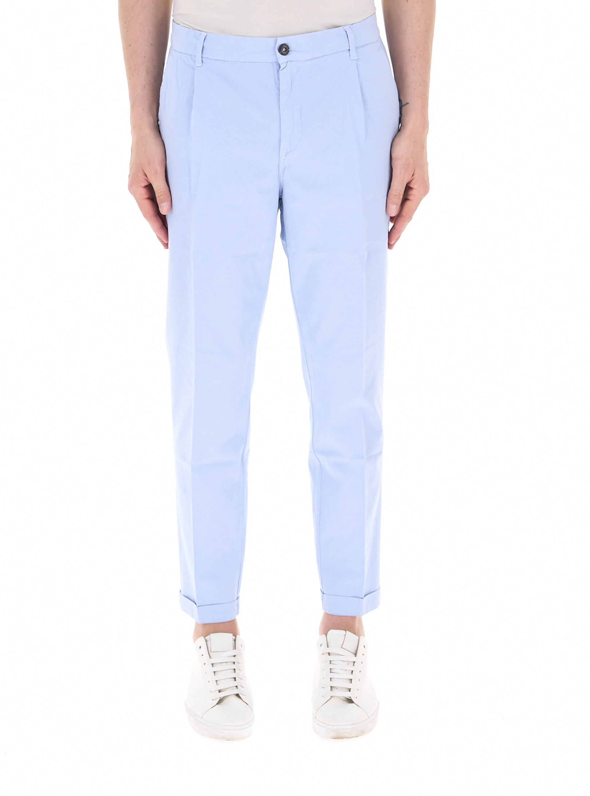Pantalone chino AZZURRO OXFORD