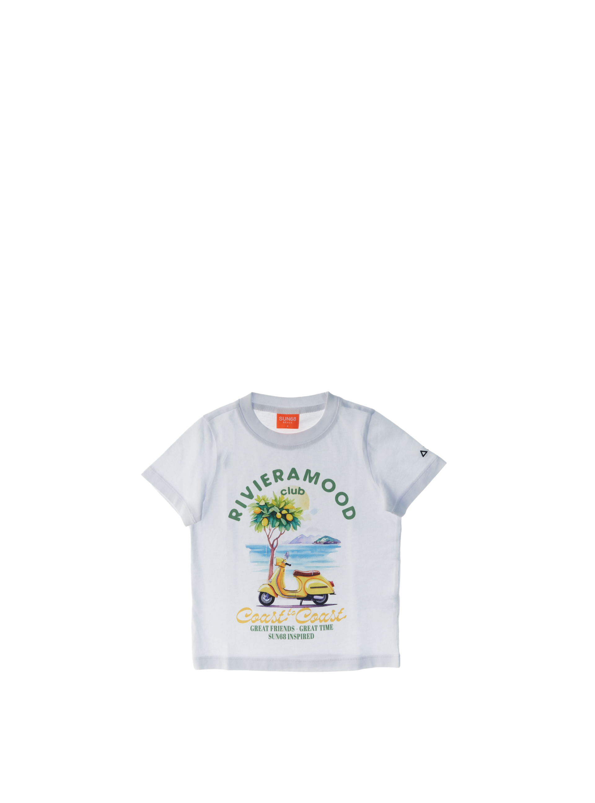 SUN68 T-shirt girocollo PANNA 10A