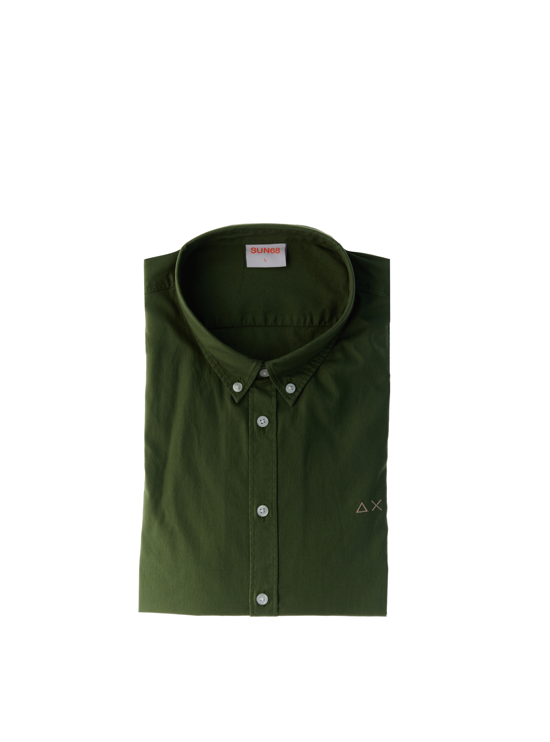 Camicia in cotone VERDE OLIVA