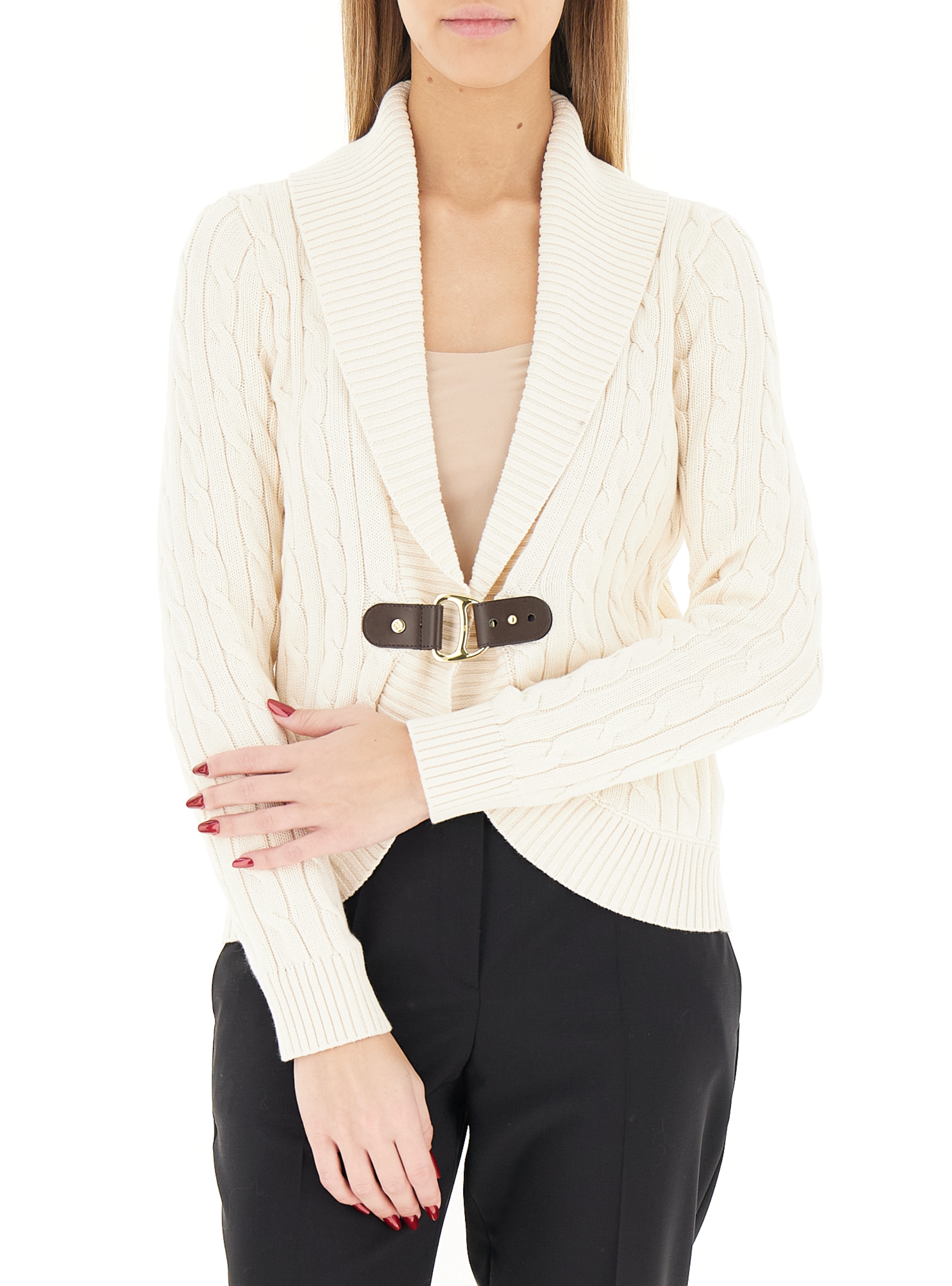 Cardigan a trecce LAUREN BURRO XS