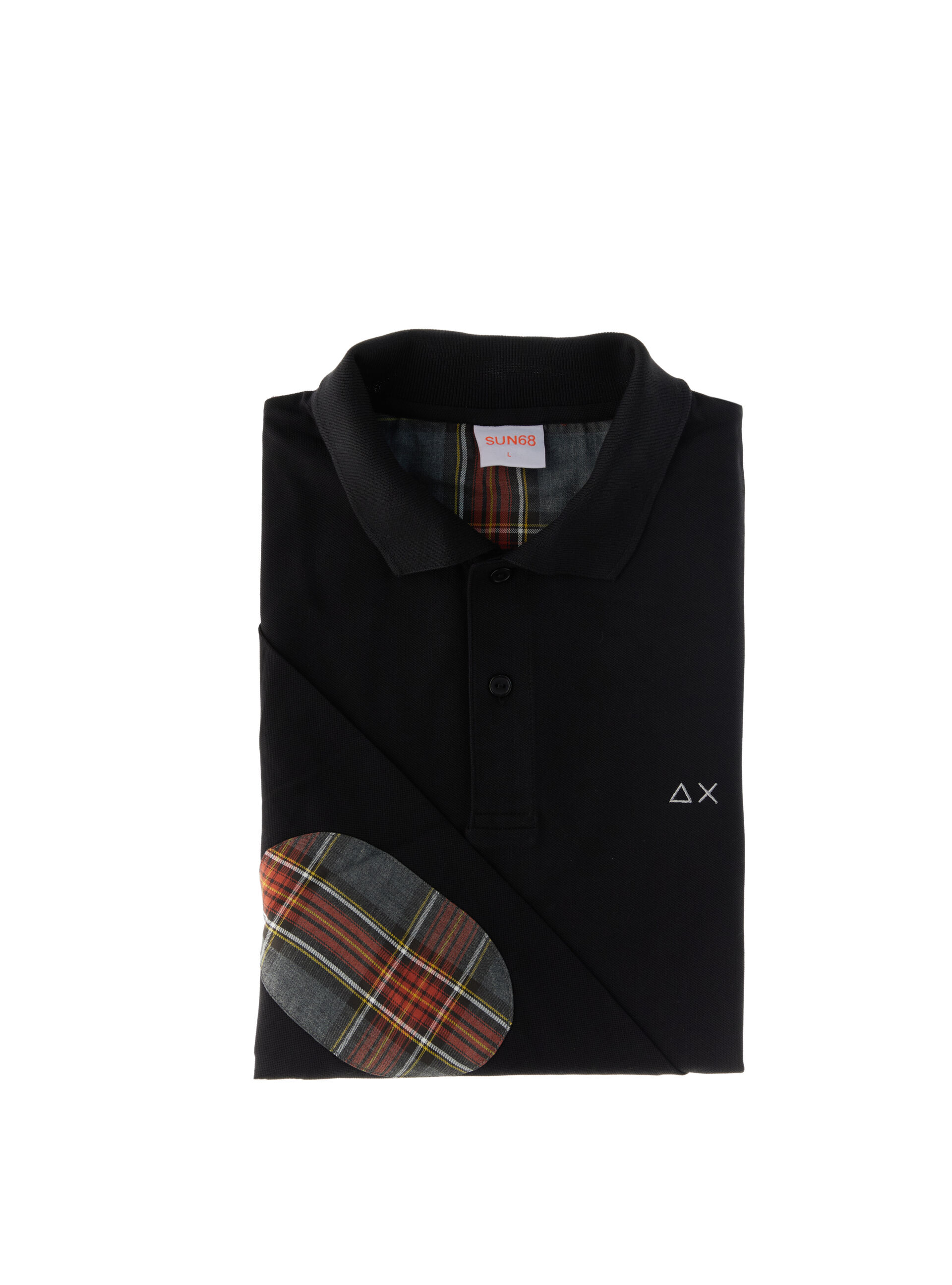 SUN68 Polo con toppe NERO XXL