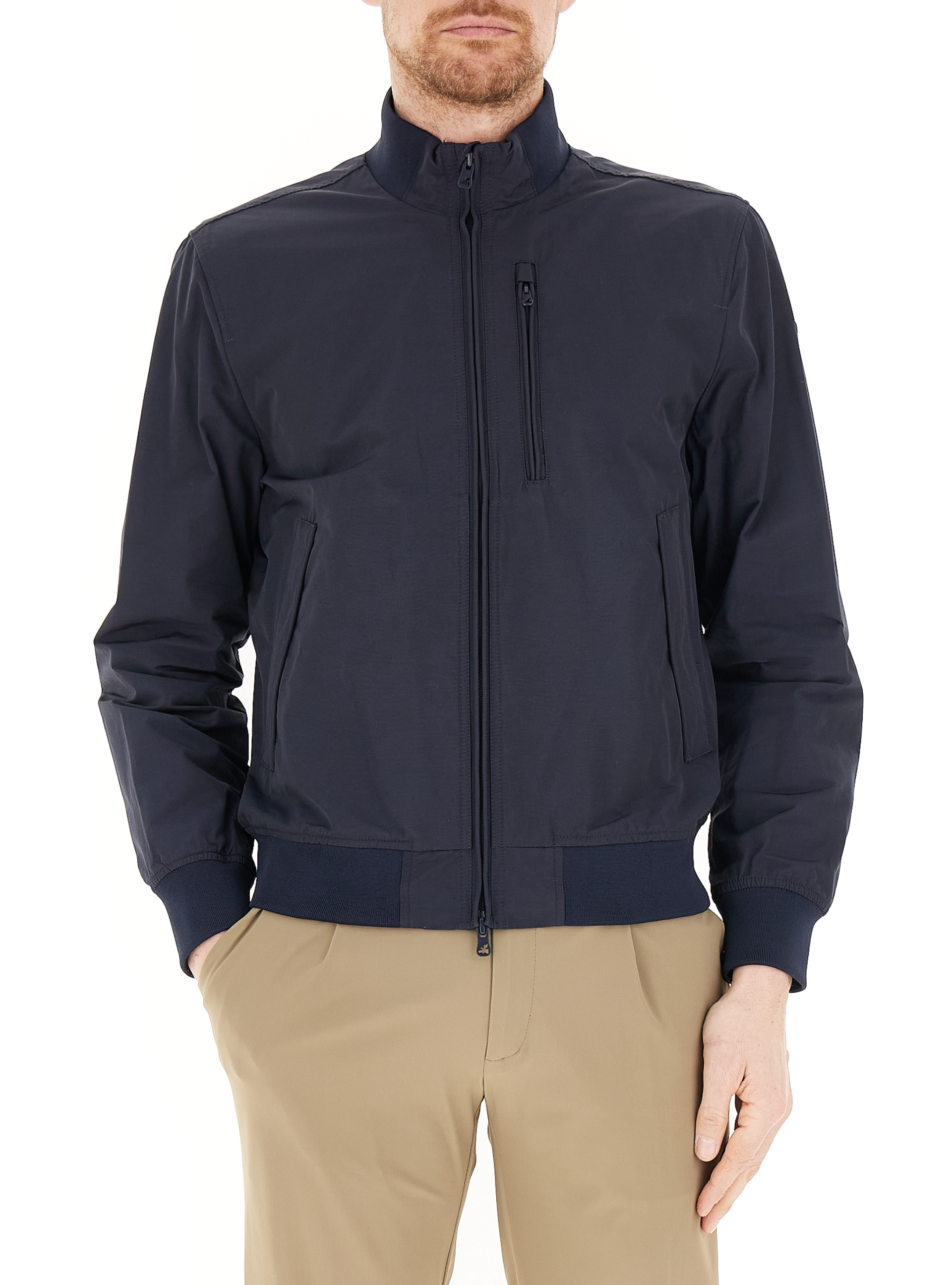 NORWAY Bomber con tasche BLU NOTTE
