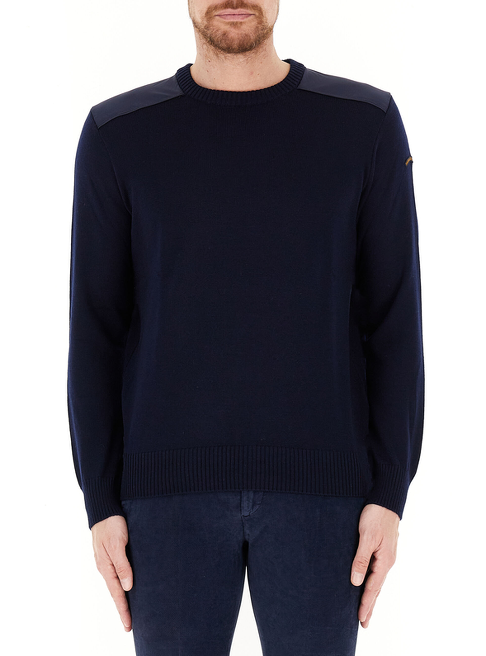 Maglione girocollo lana BLU NAVY