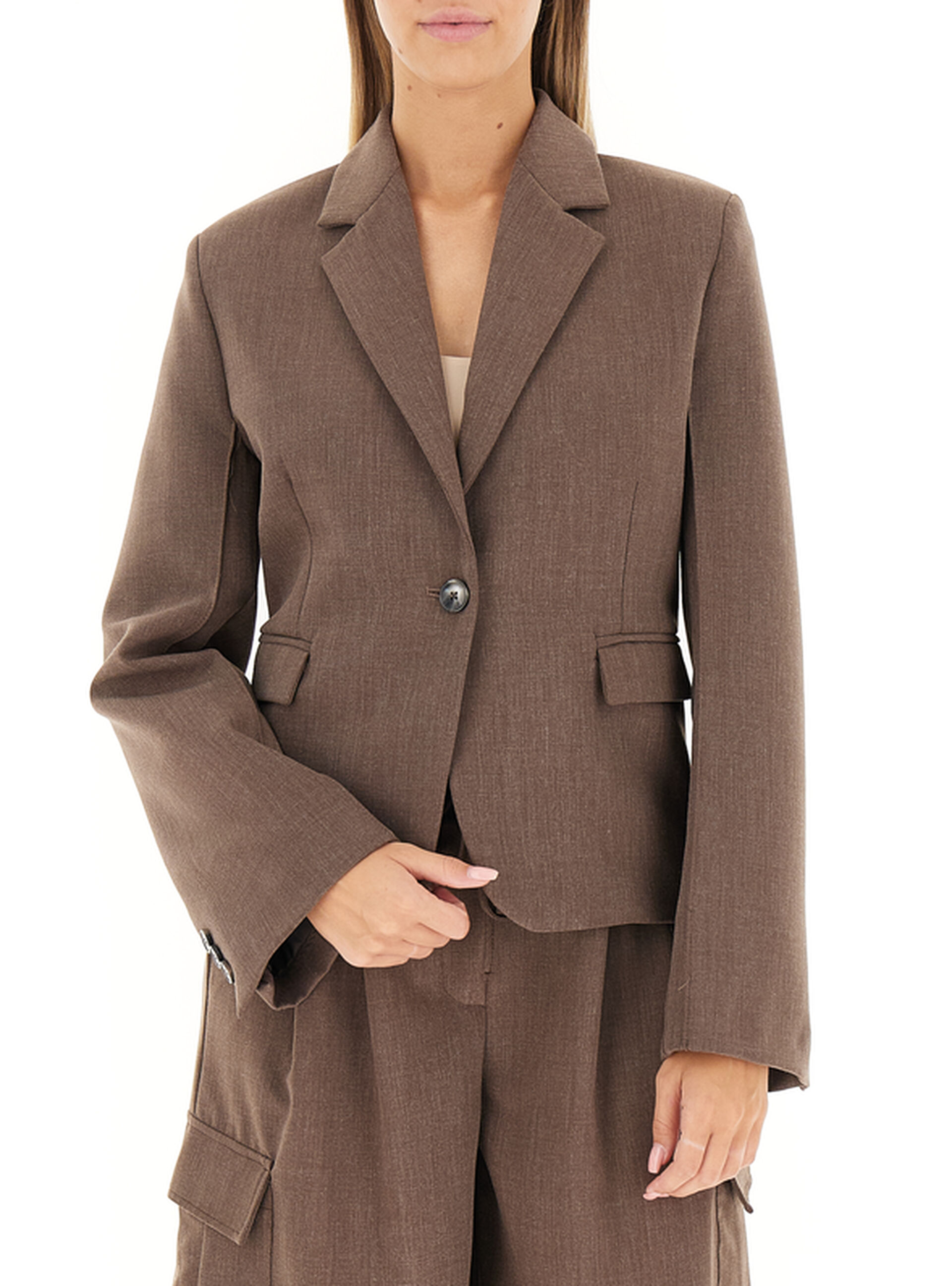 VICOLO Blazer monopetto MARRONE S