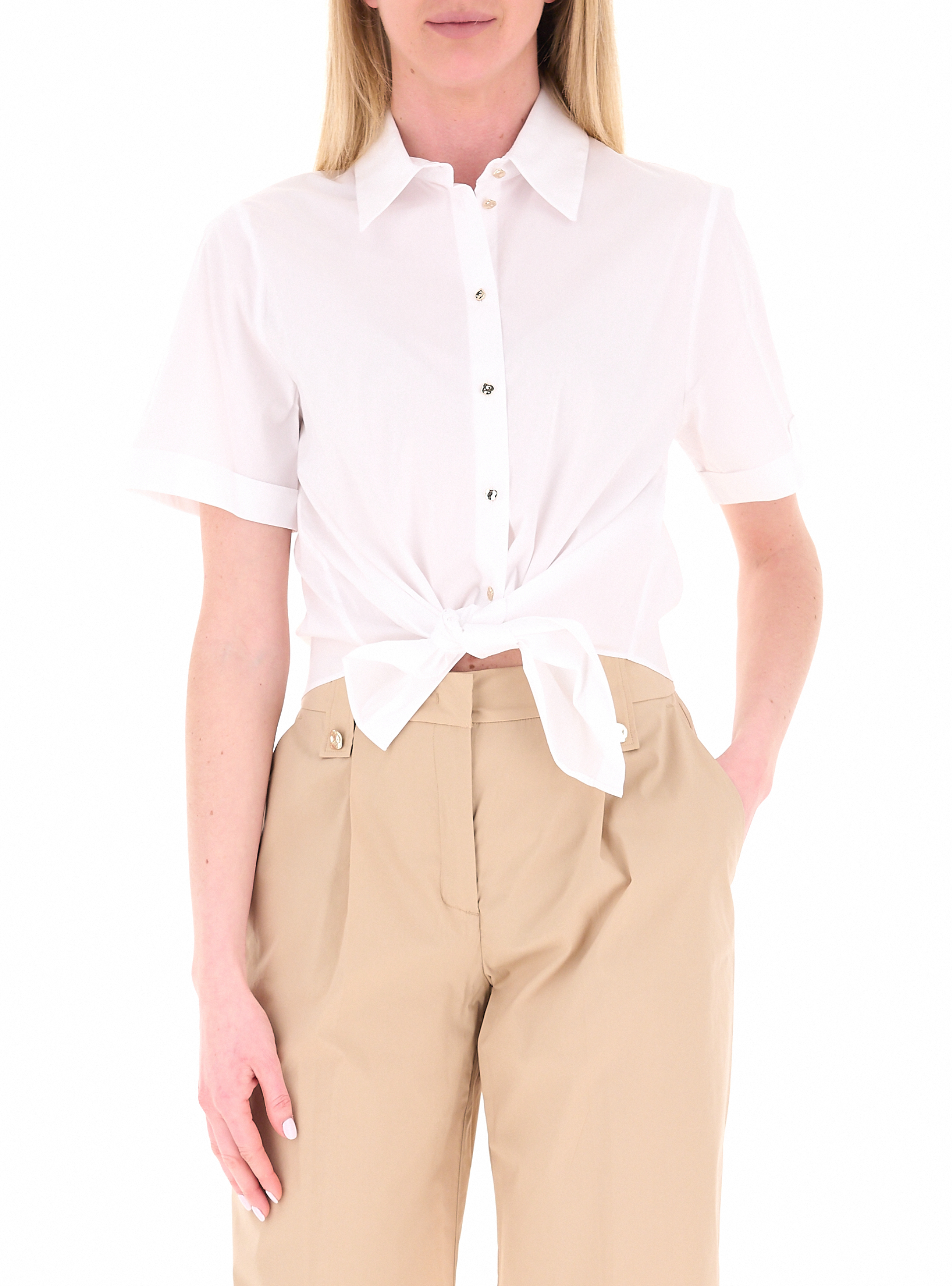 Camicia maniche corte PANNA 38