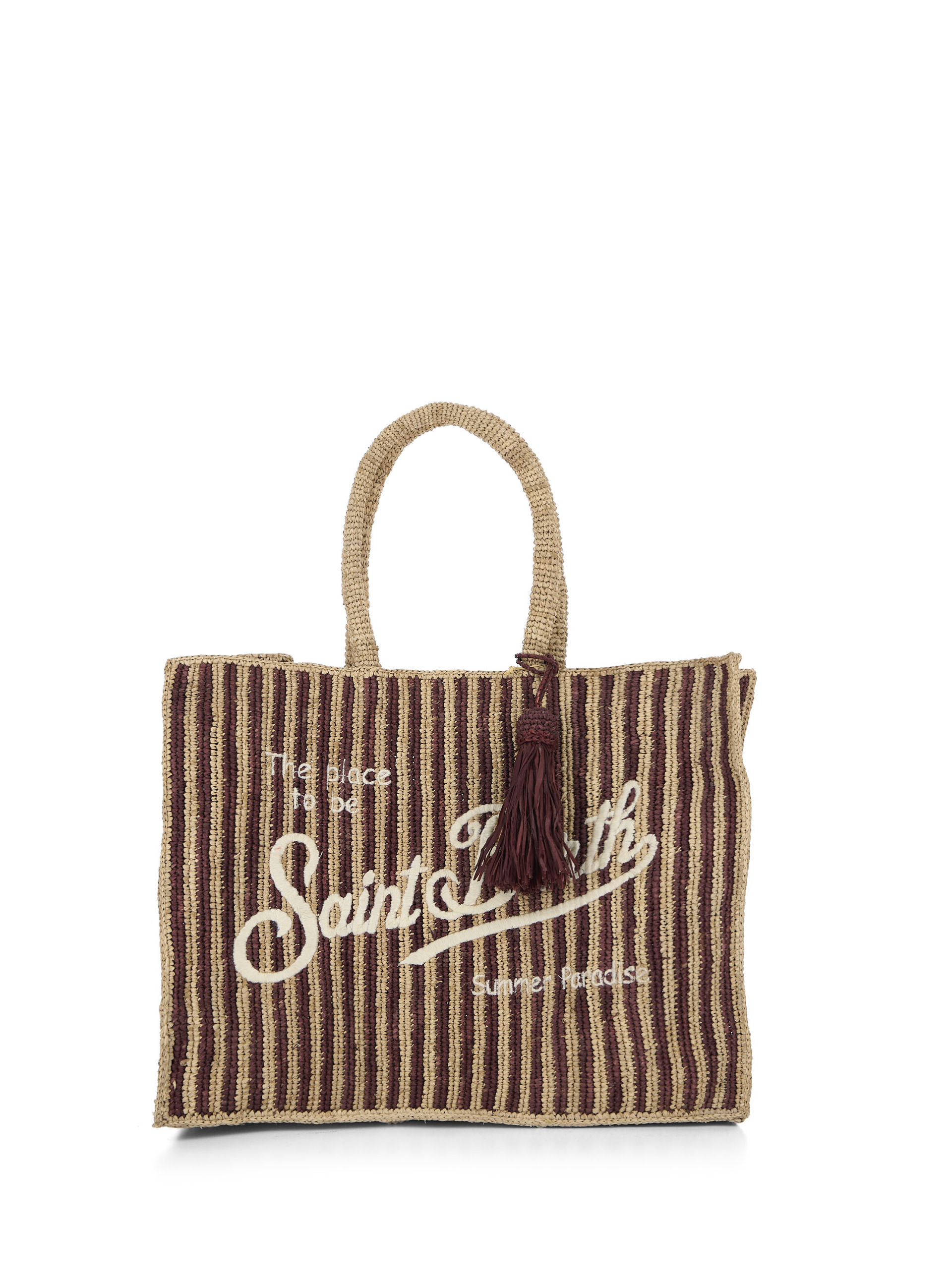Borsa in rafia MARRONE U