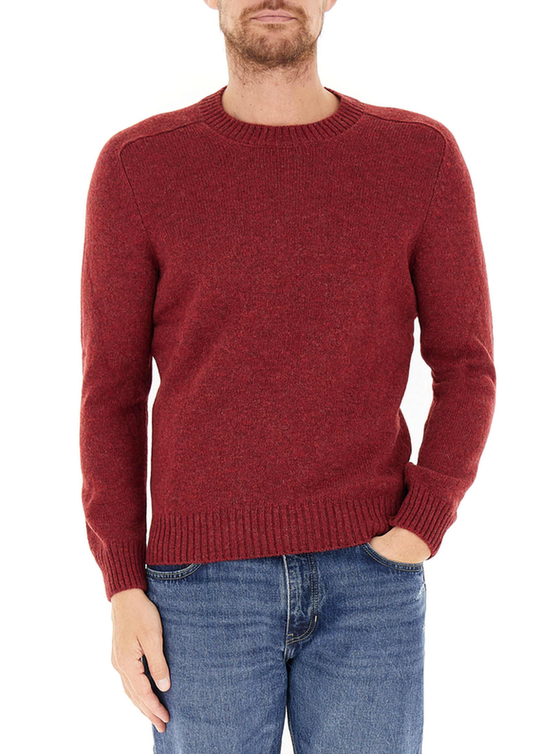 Maglione in lana BORDEAUX 50