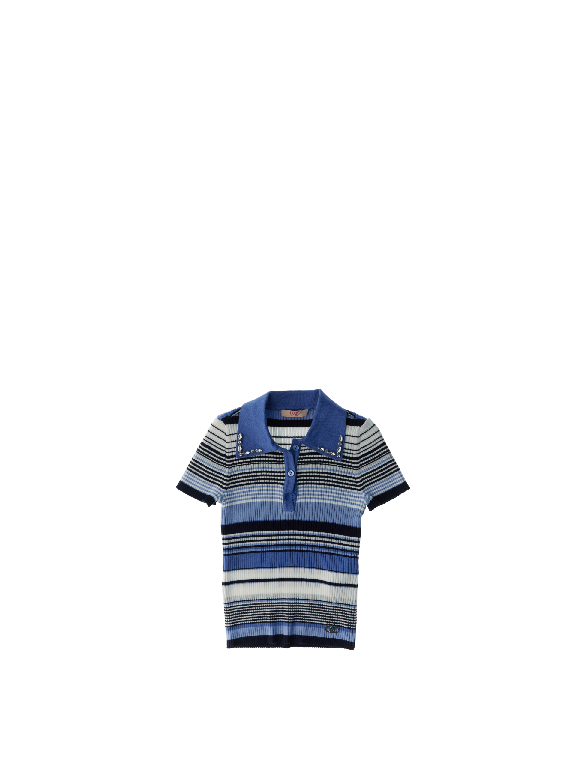 LIU JO Polo a righe JUNIOR BLU