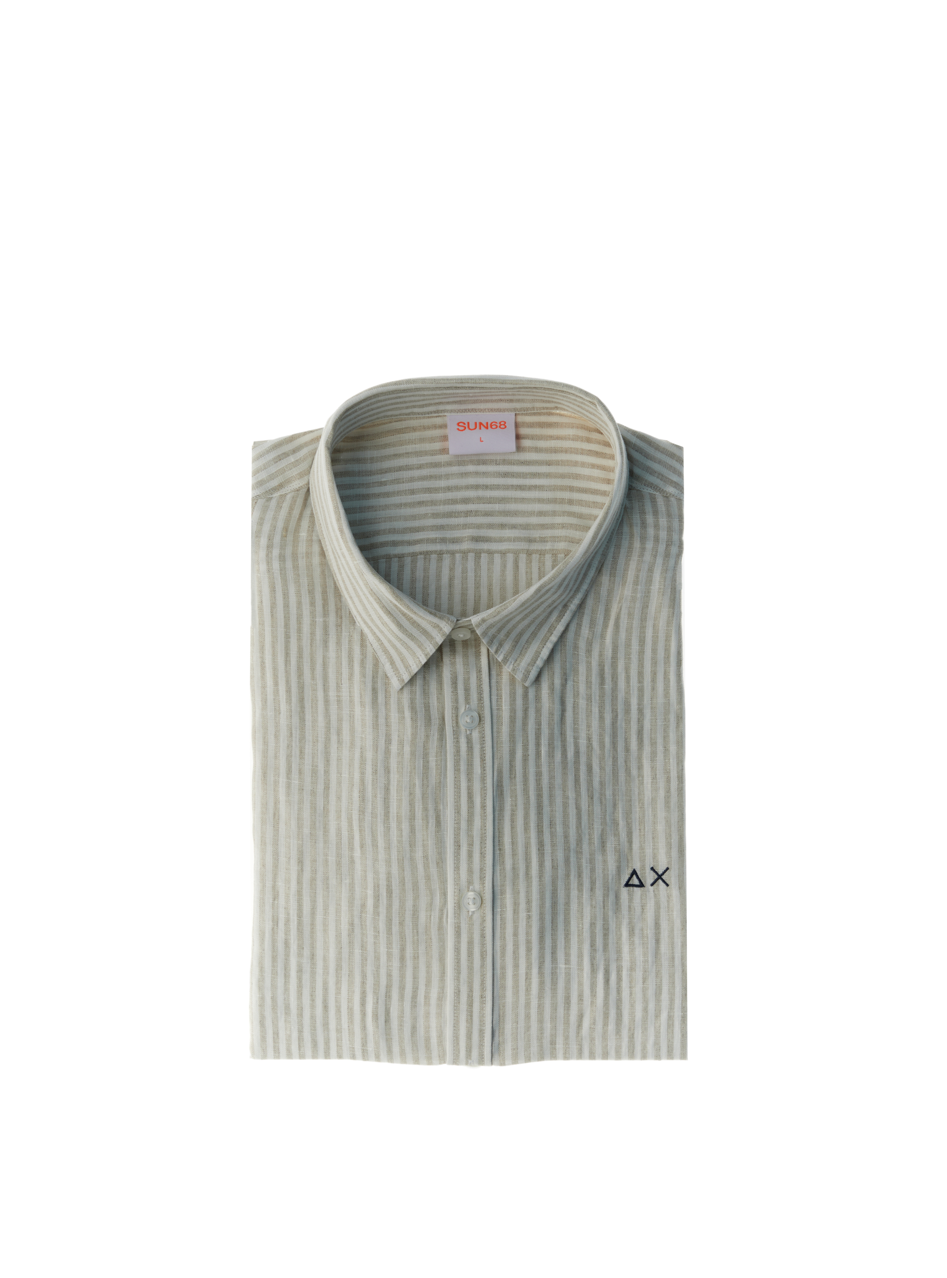 SUN68 Camicia a righe CORDA S