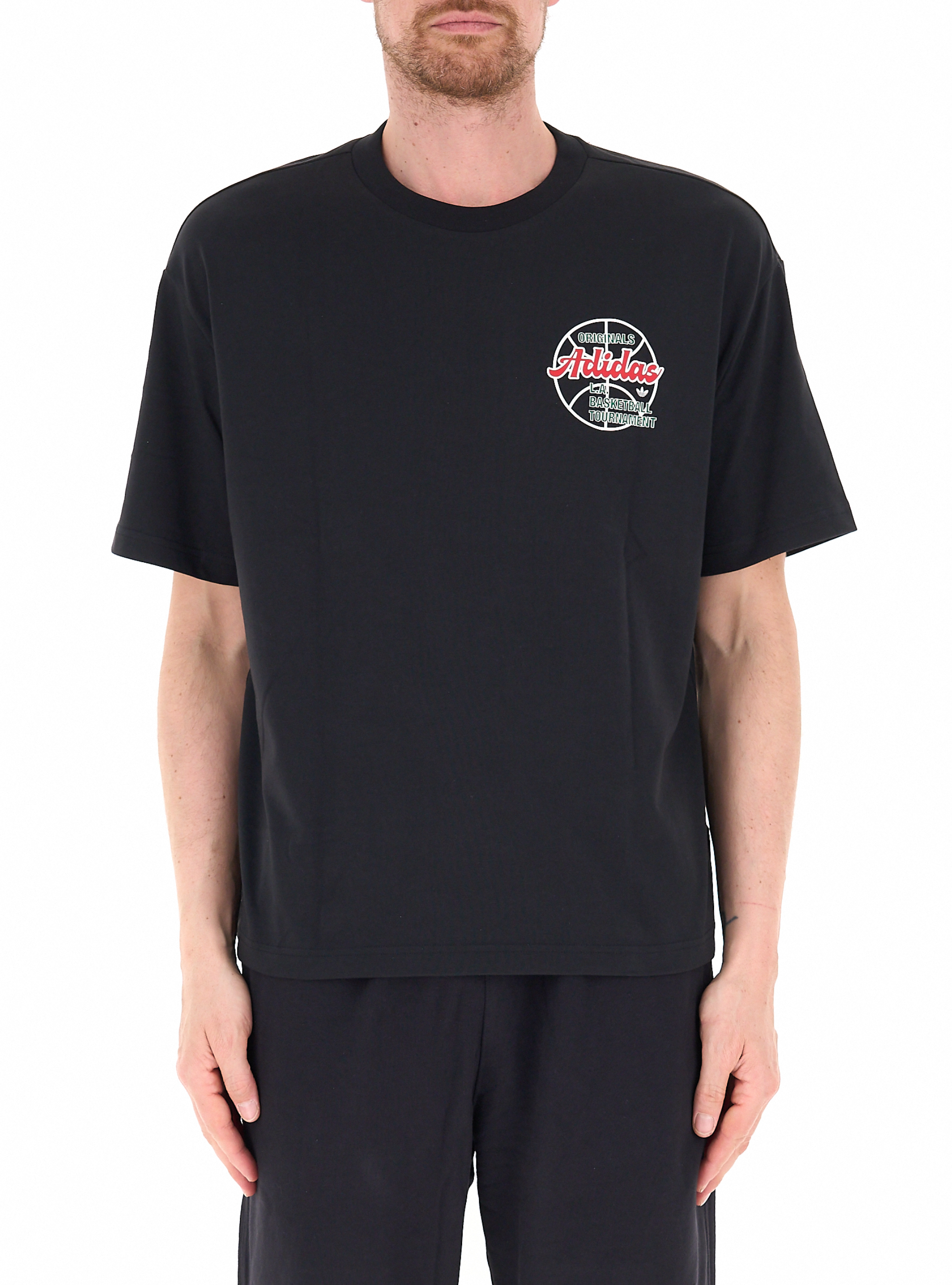 Adidas T-shirt girocollo NERO