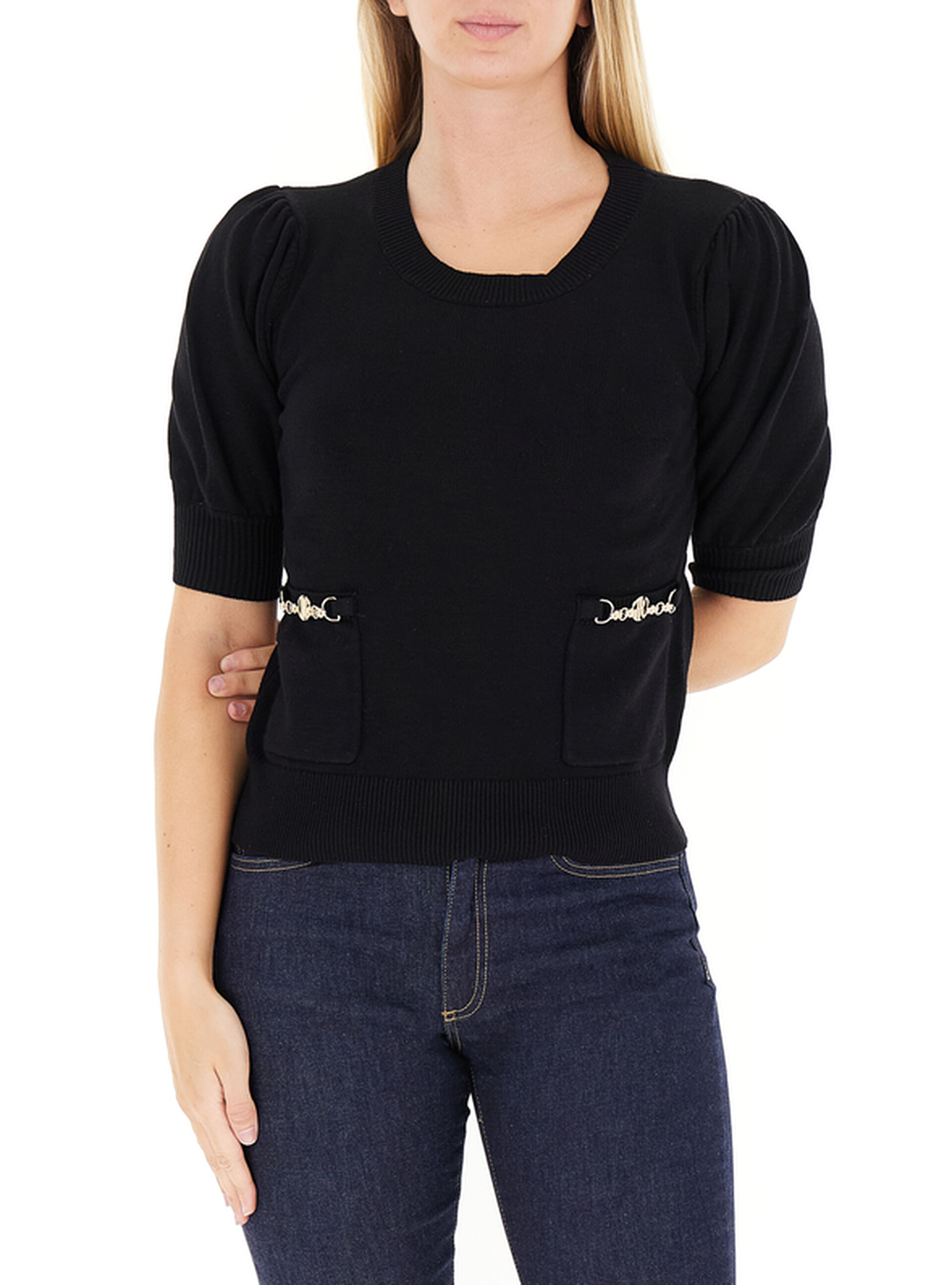 FRACOMINA Maglia girocollo NERO S