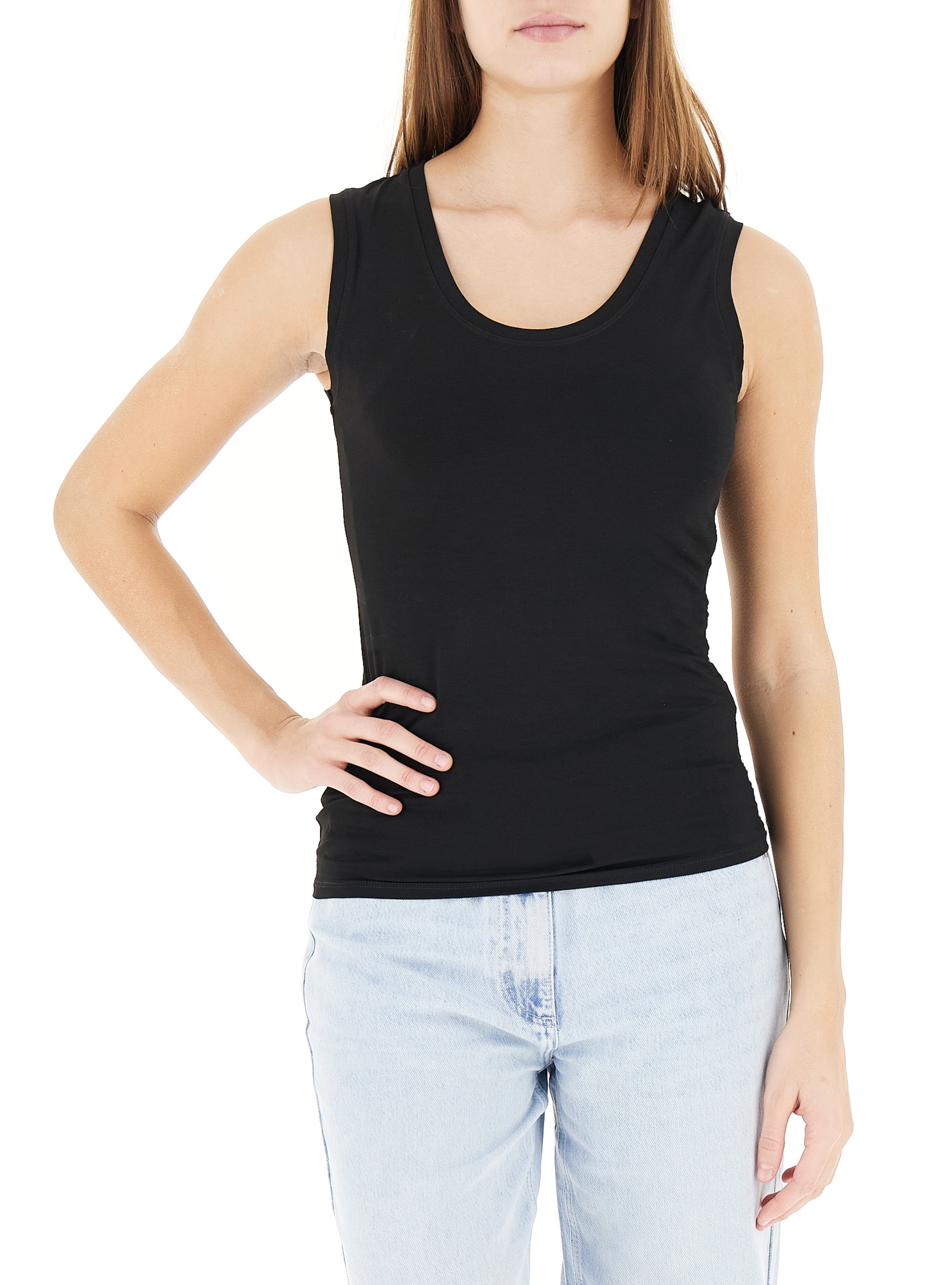Top in viscosa NERO 0