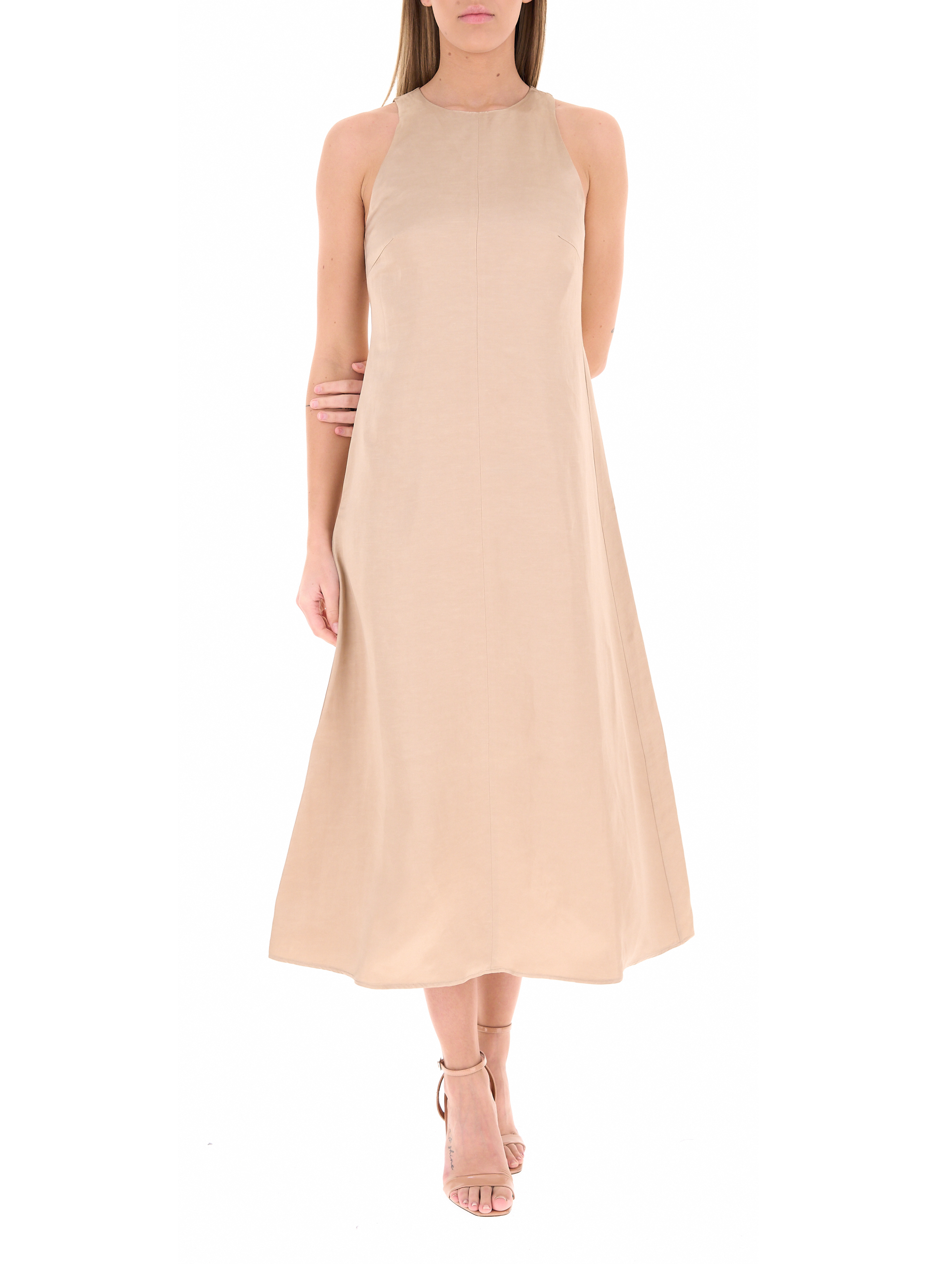 Abito in viscosa BEIGE
