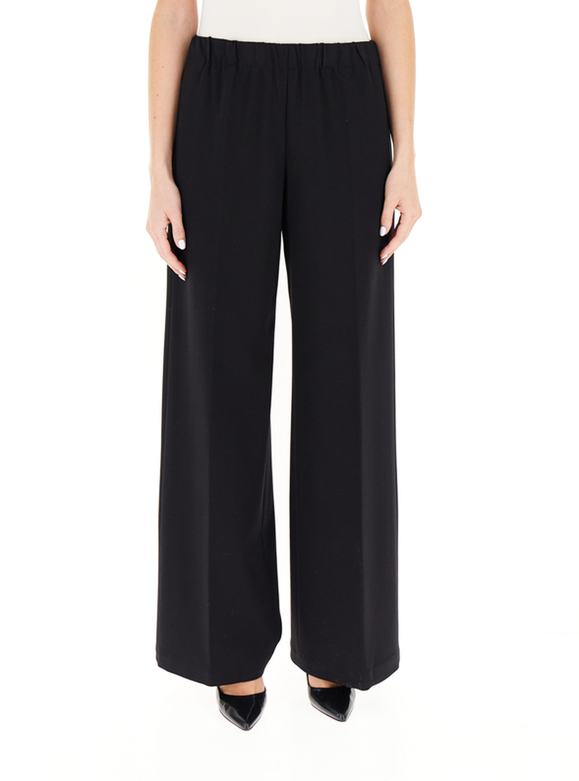 Pantalone wide leg NERO 38