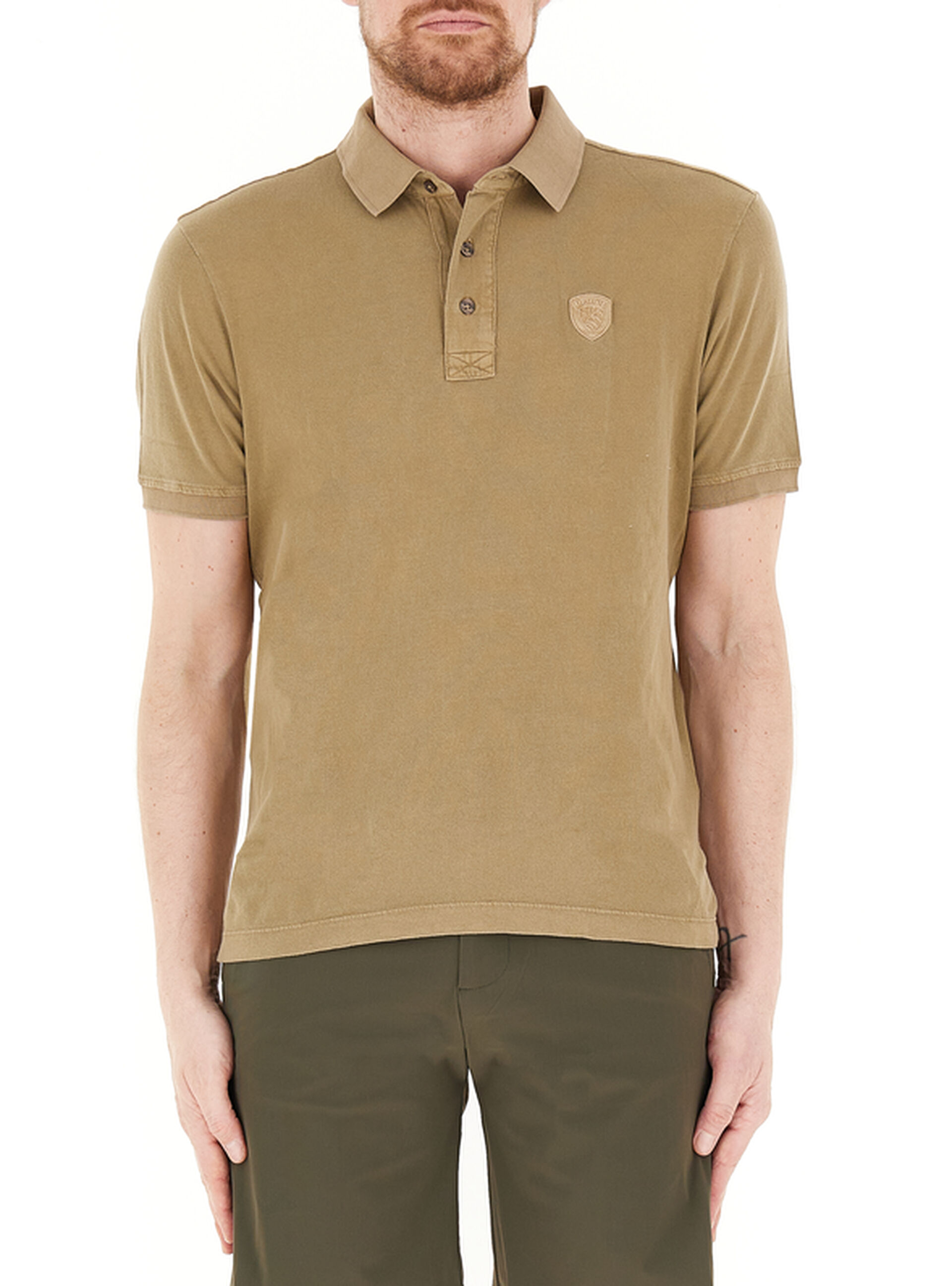 Blauer Polo maniche corte SABBIA