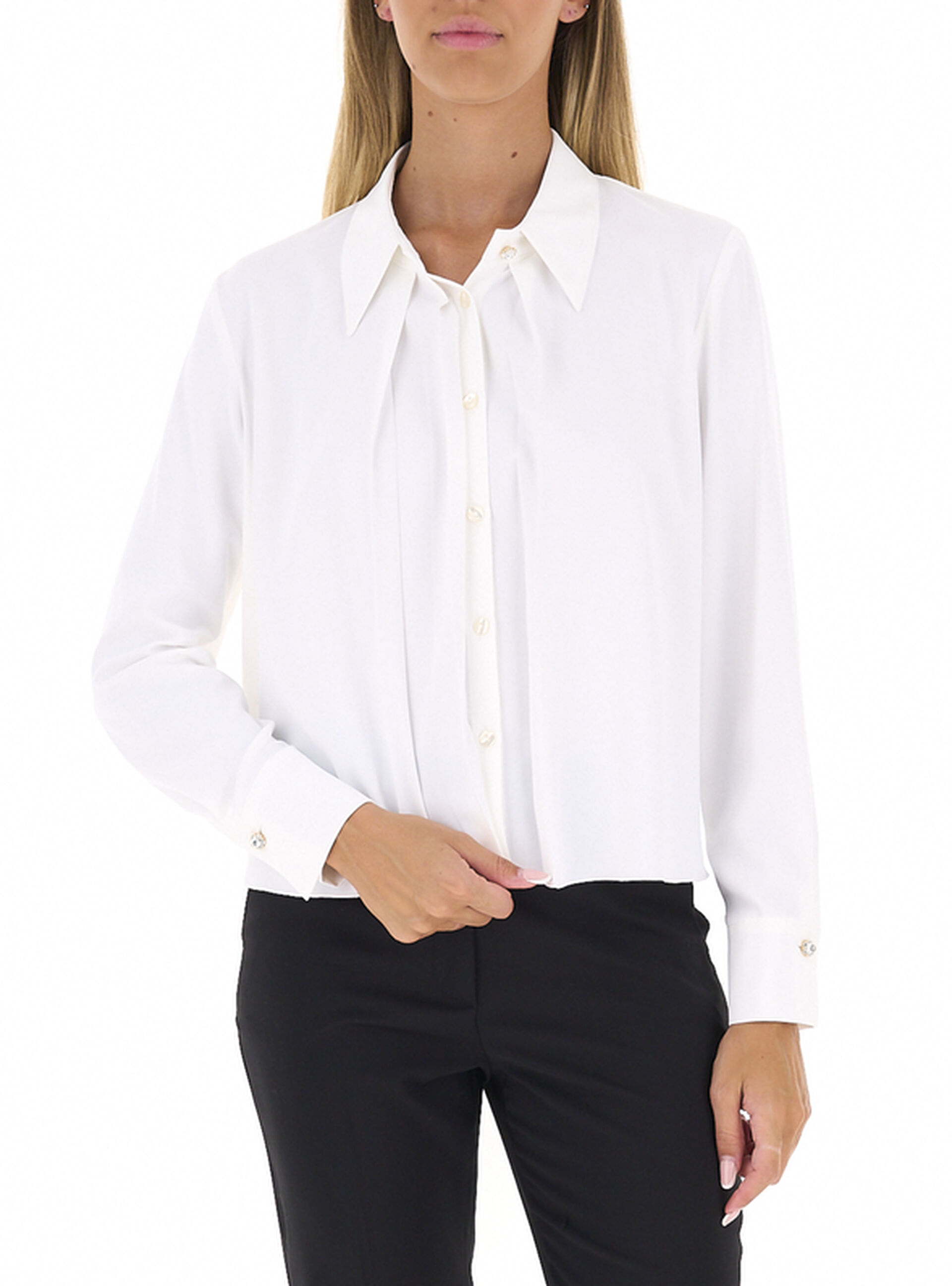 Camicia maniche lunghe BIANCO L