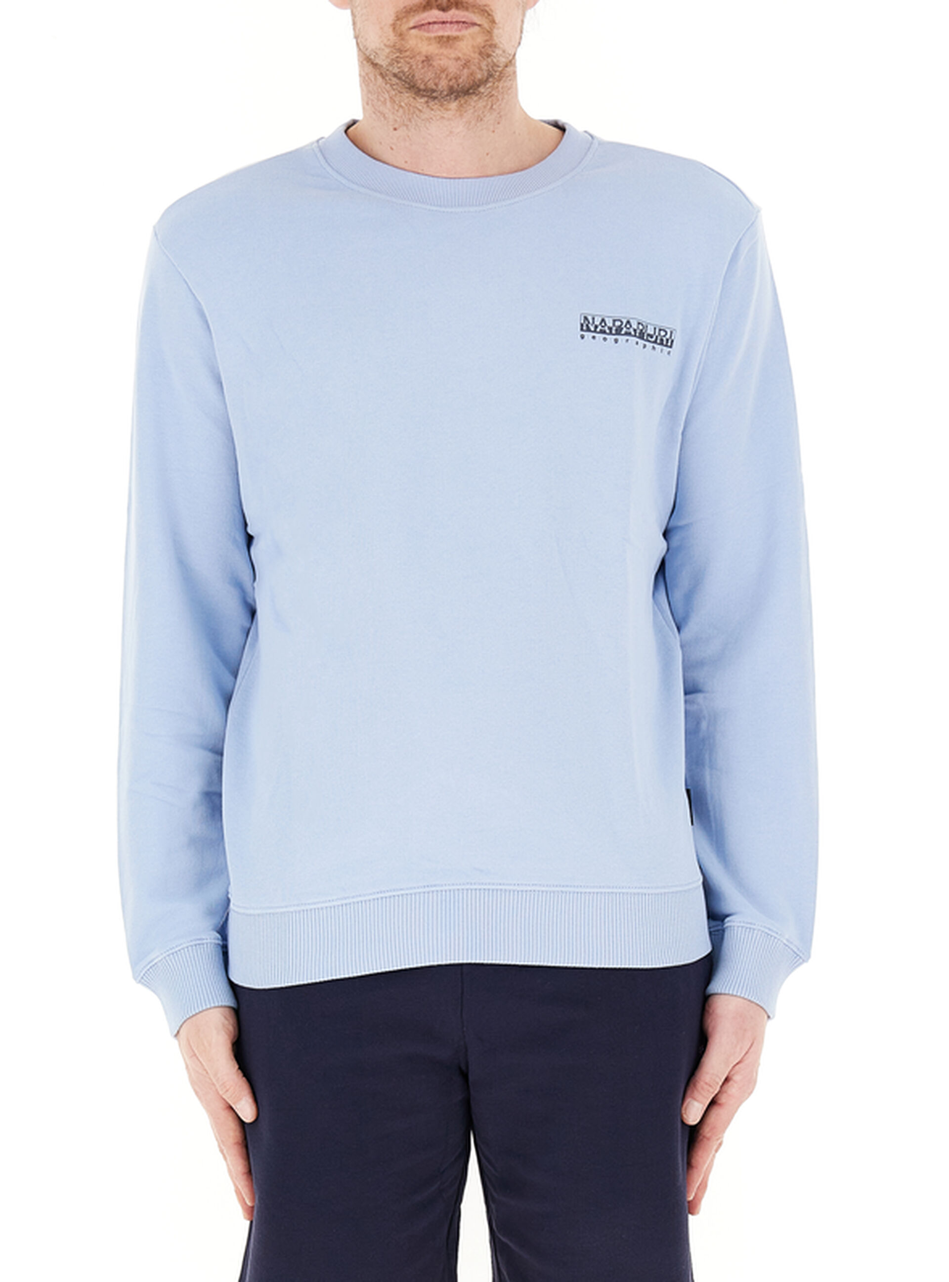 Felpa girocollo AZZURRO OXFORD L