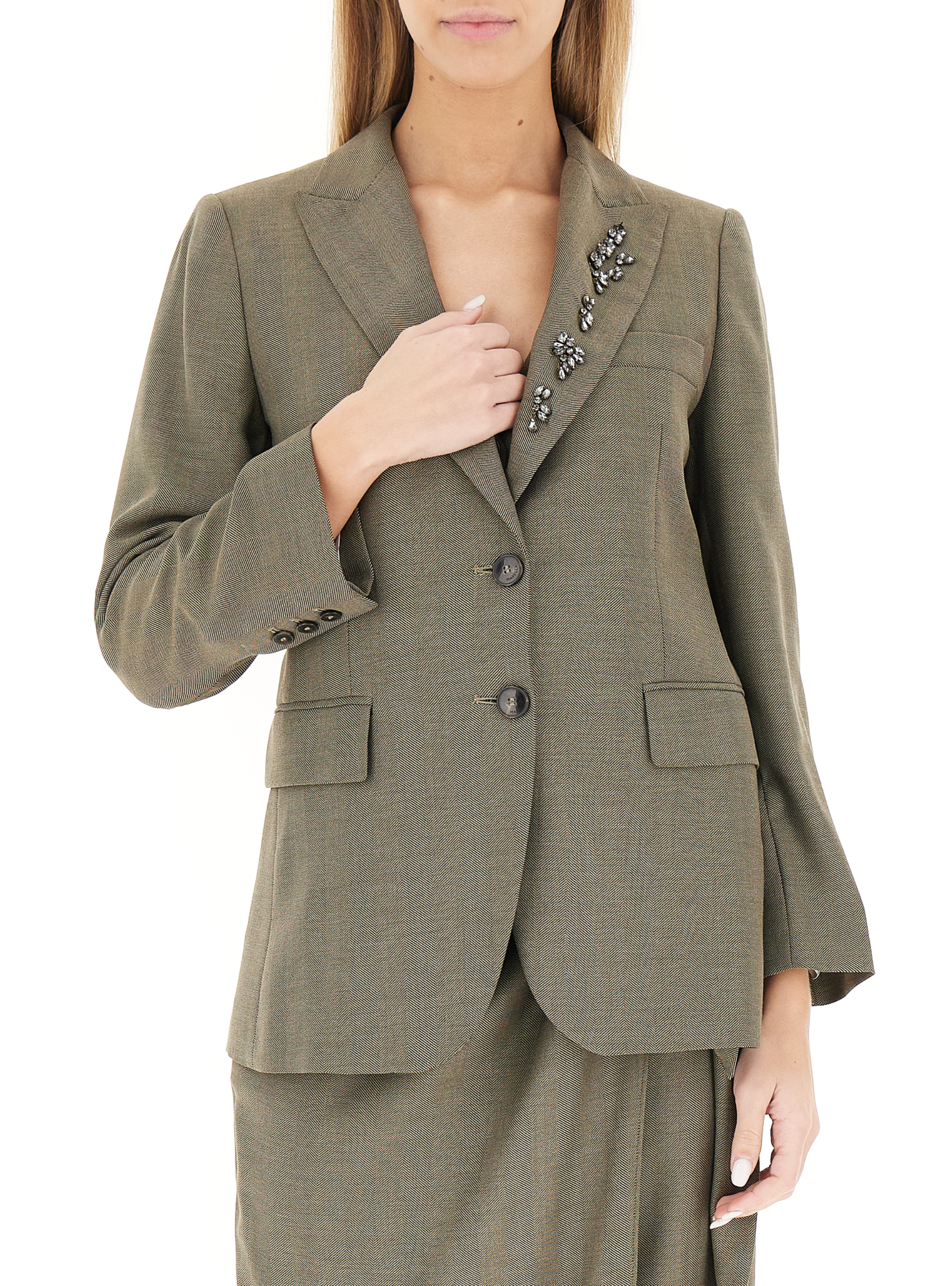 Blazer monopetto VERDE OLIVA