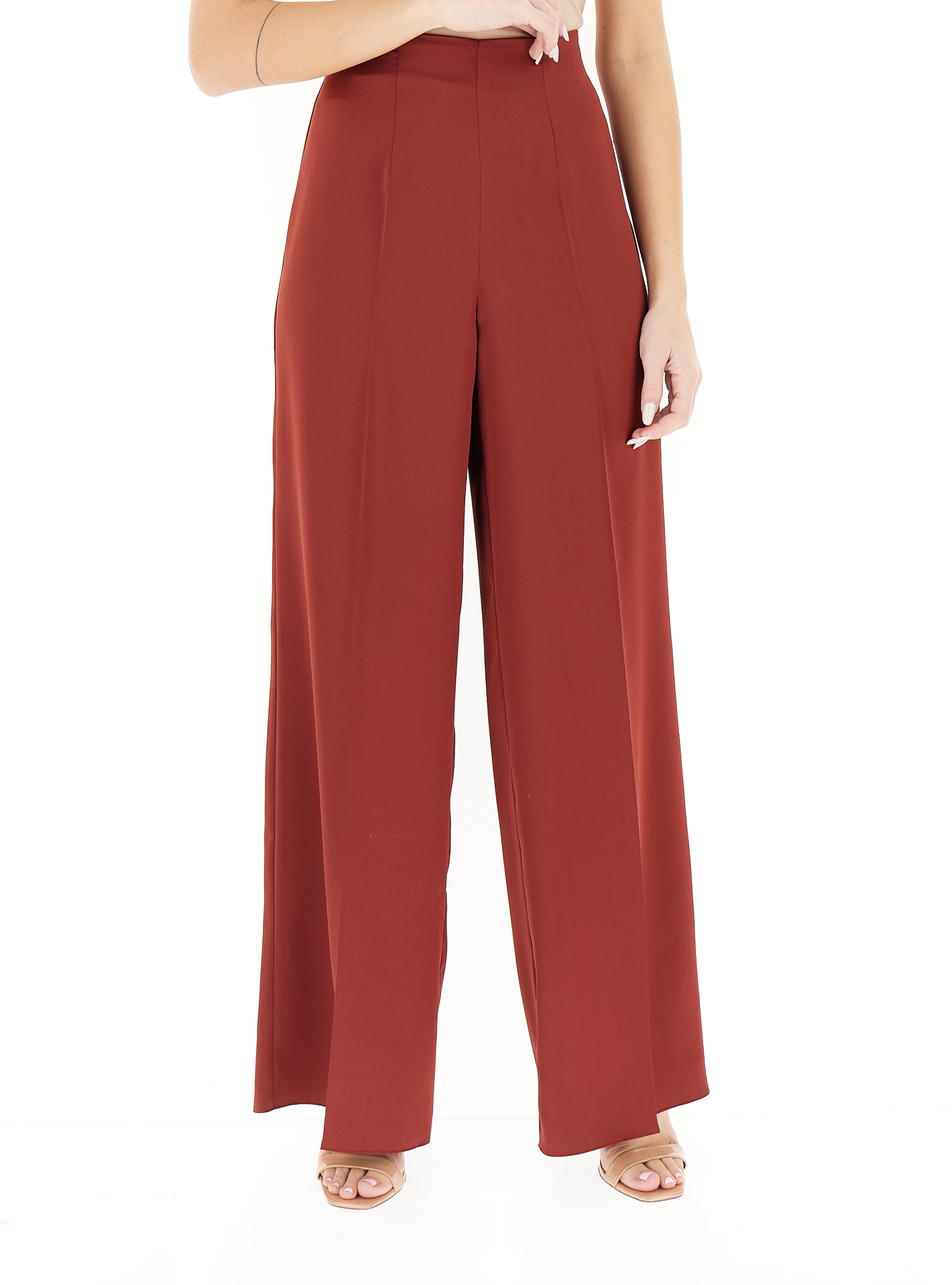 Pantalone a palazzo BORDEAUX 46