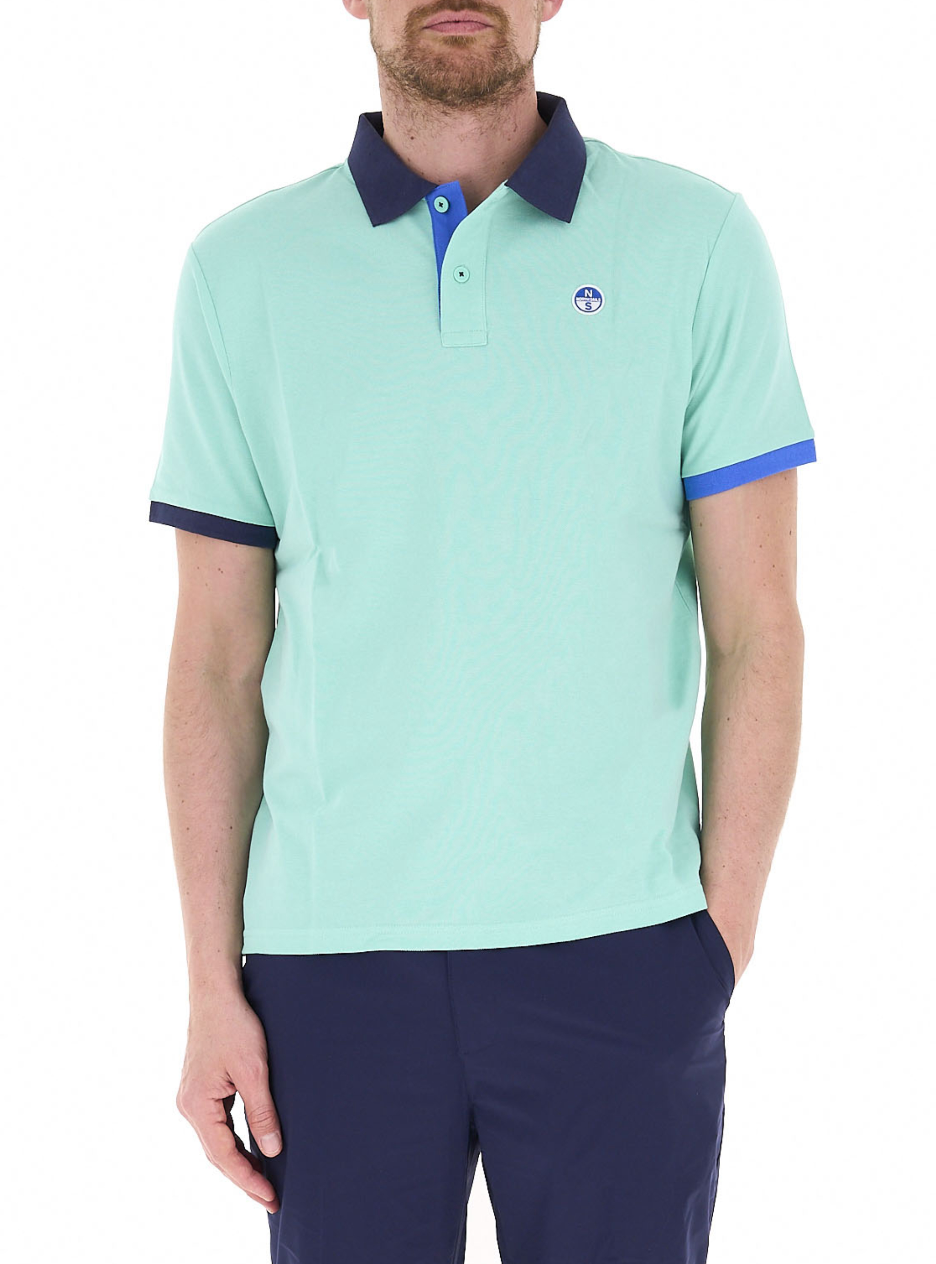 Polo maniche corte VERDE ACQUA