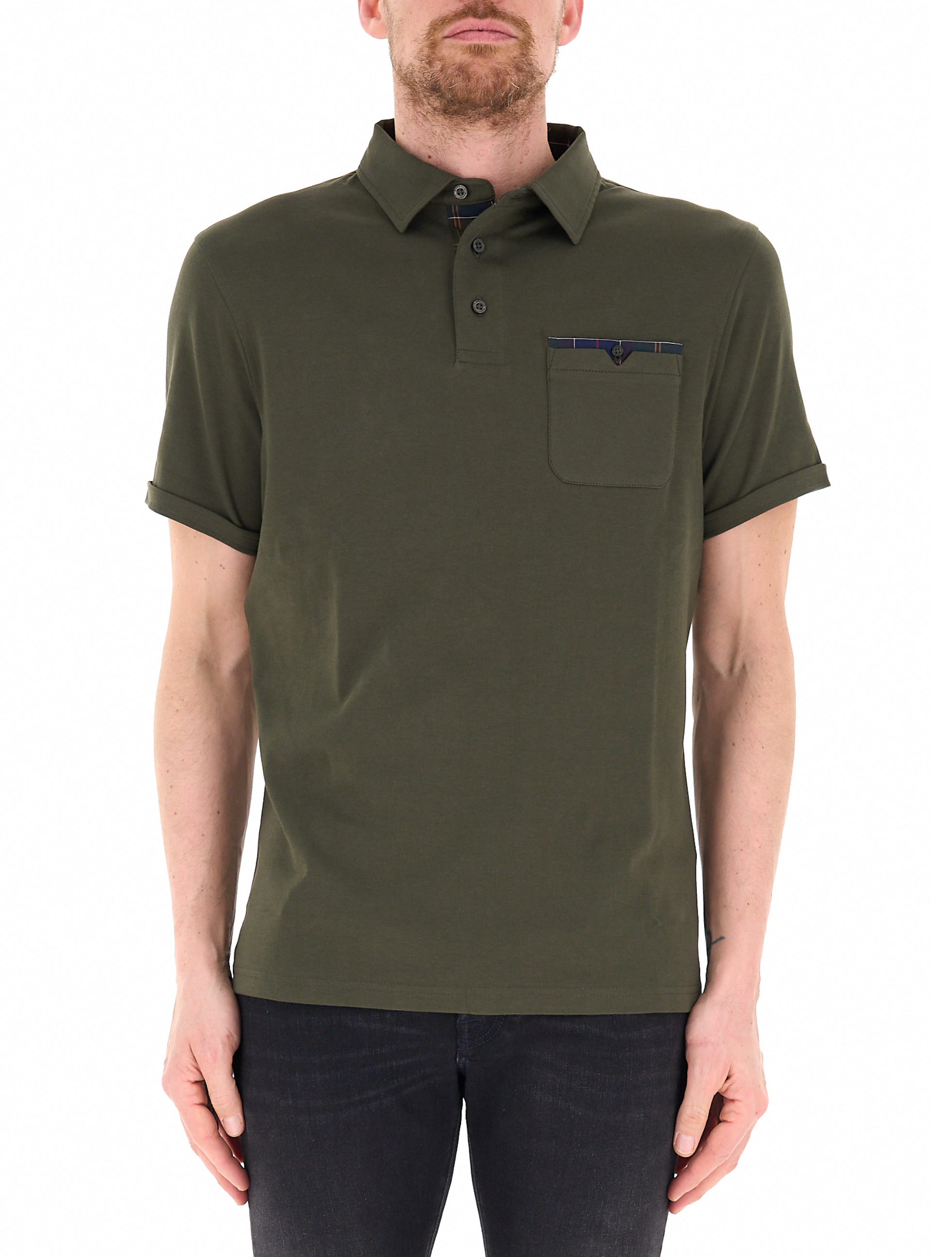 Polo con taschina VERDE MILITARE XL