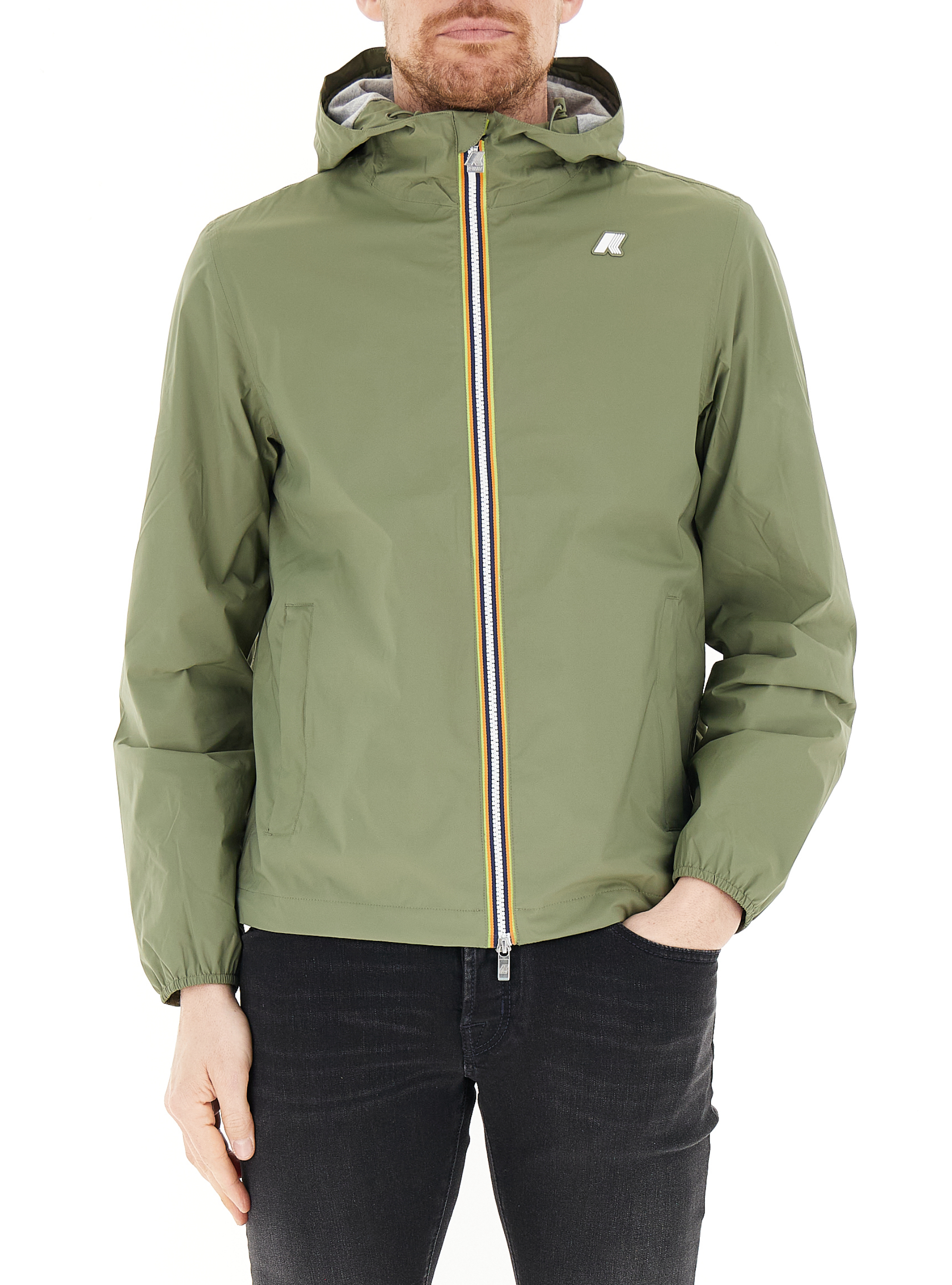 Giubbino con cappuccio VERDE OLIVA M