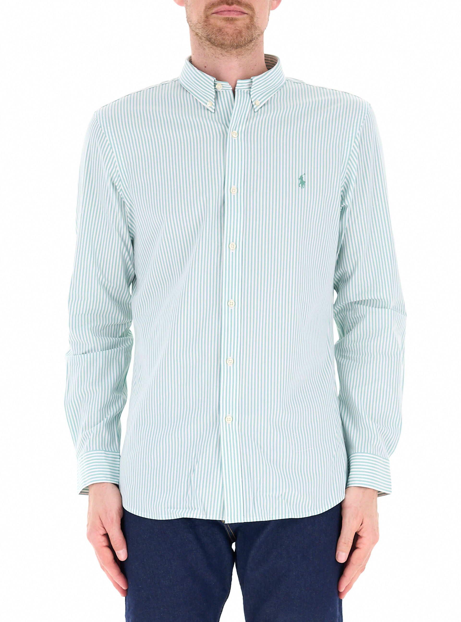 Camicia maniche lunghe POLO CELESTE