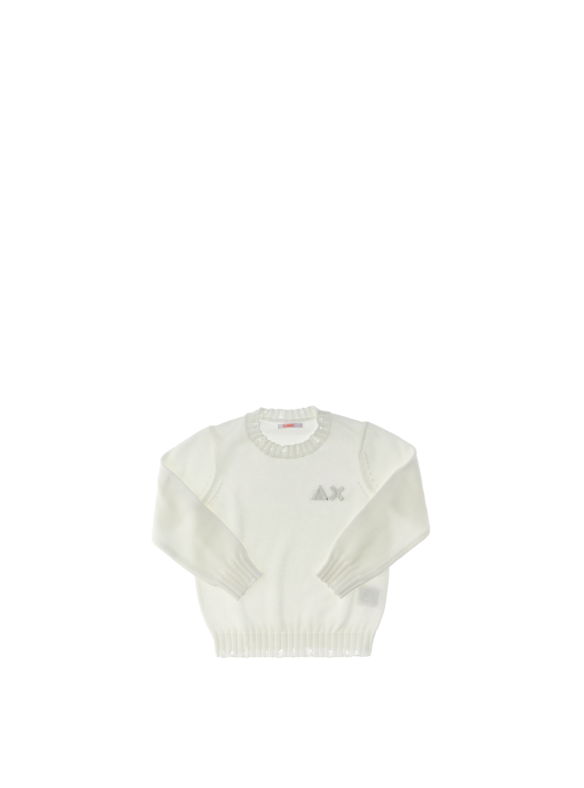 SUN68 Maglia in cotone PANNA